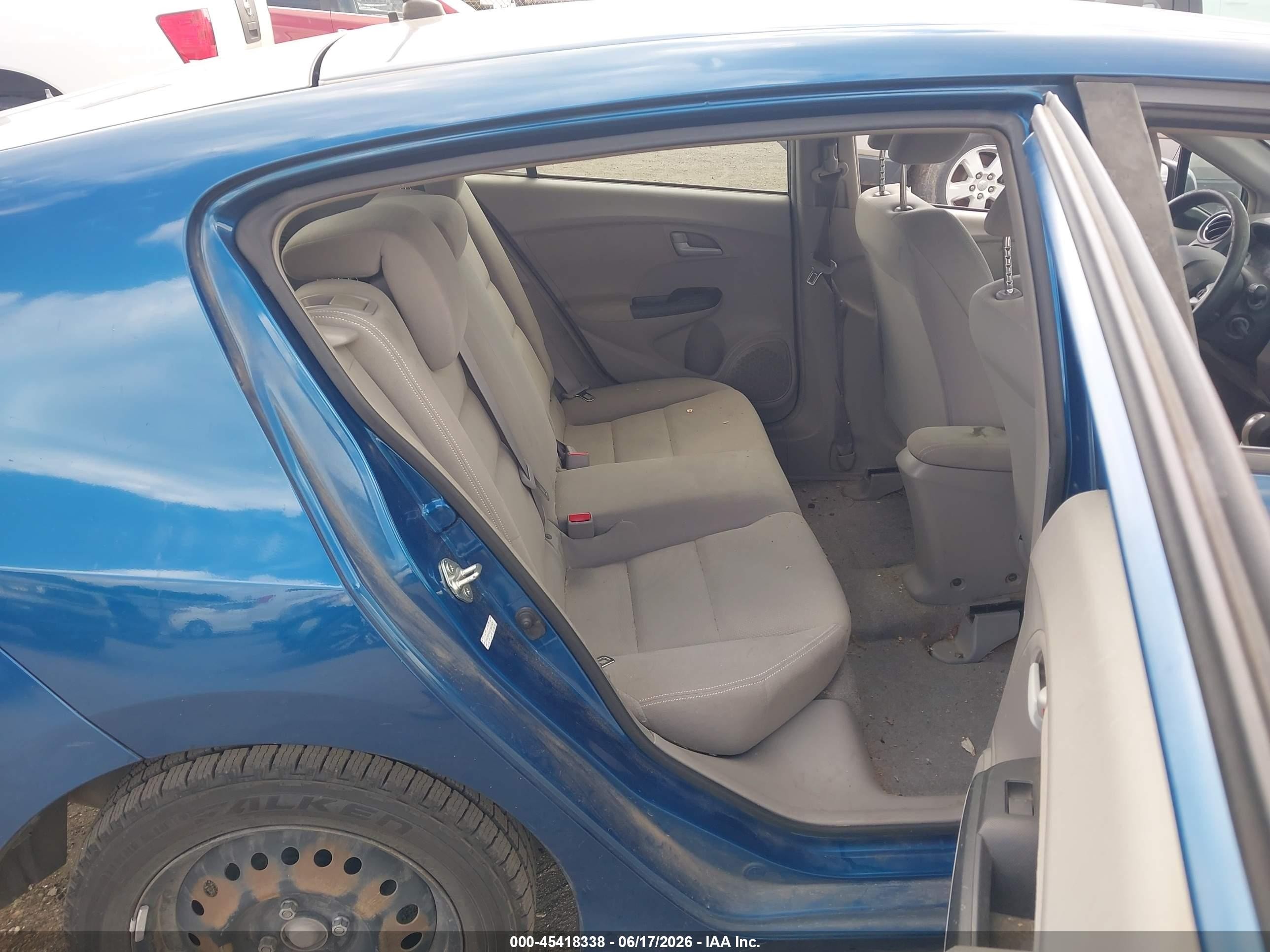 2012 Honda Insight Lx Blue vin: JHMZE2H55CS001429