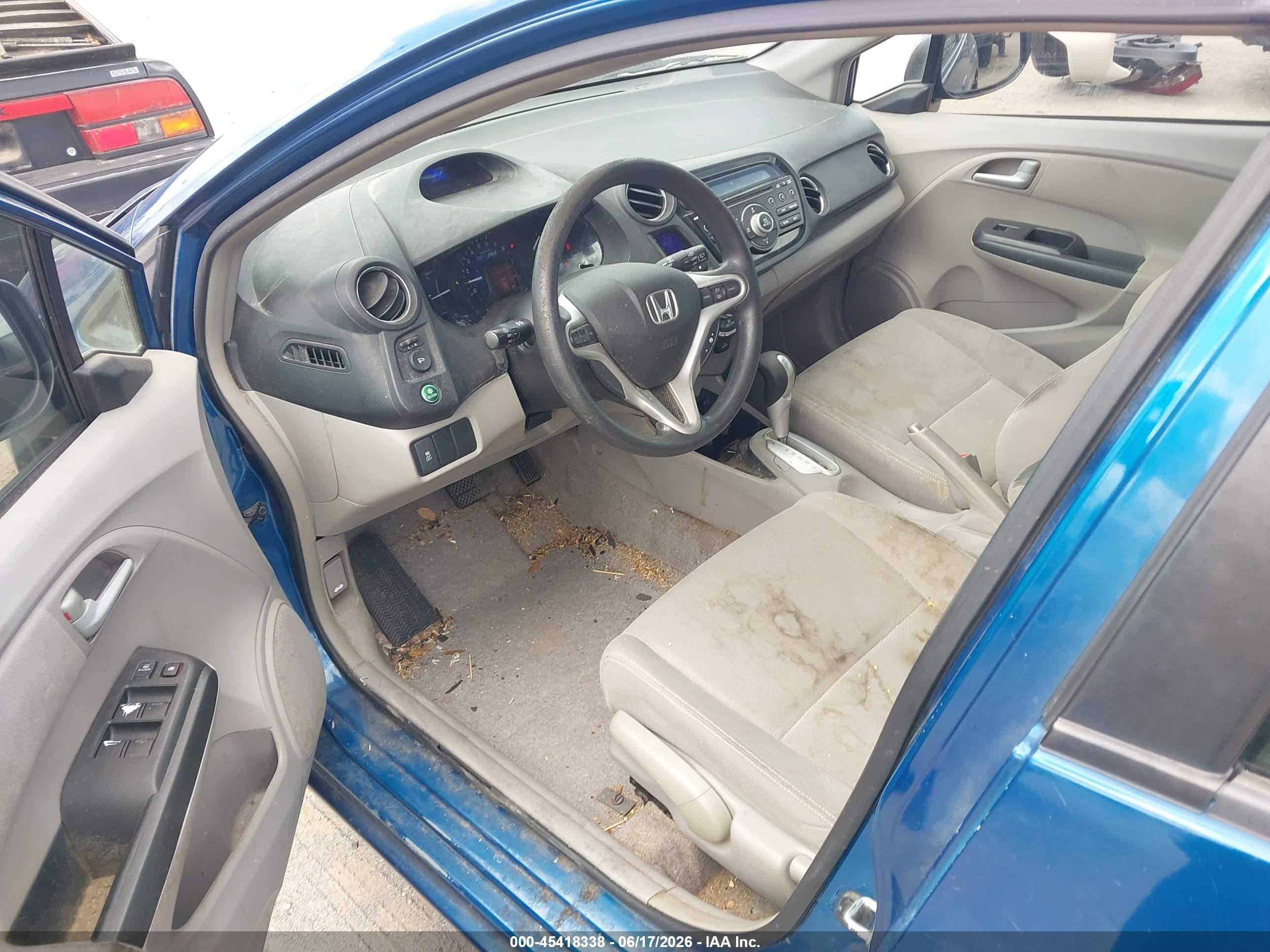 2012 Honda Insight Lx Blue vin: JHMZE2H55CS001429