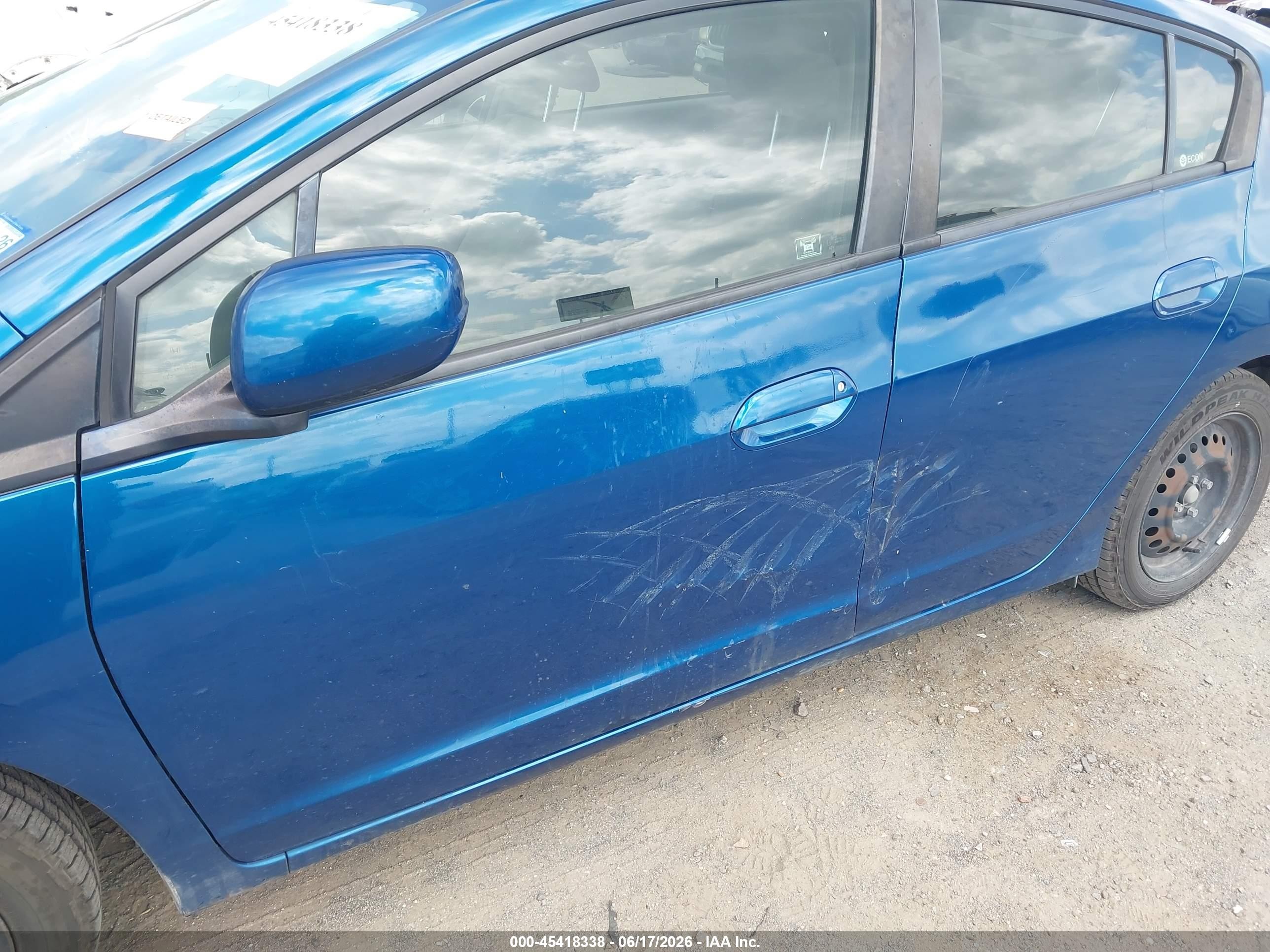 2012 Honda Insight Lx Blue vin: JHMZE2H55CS001429