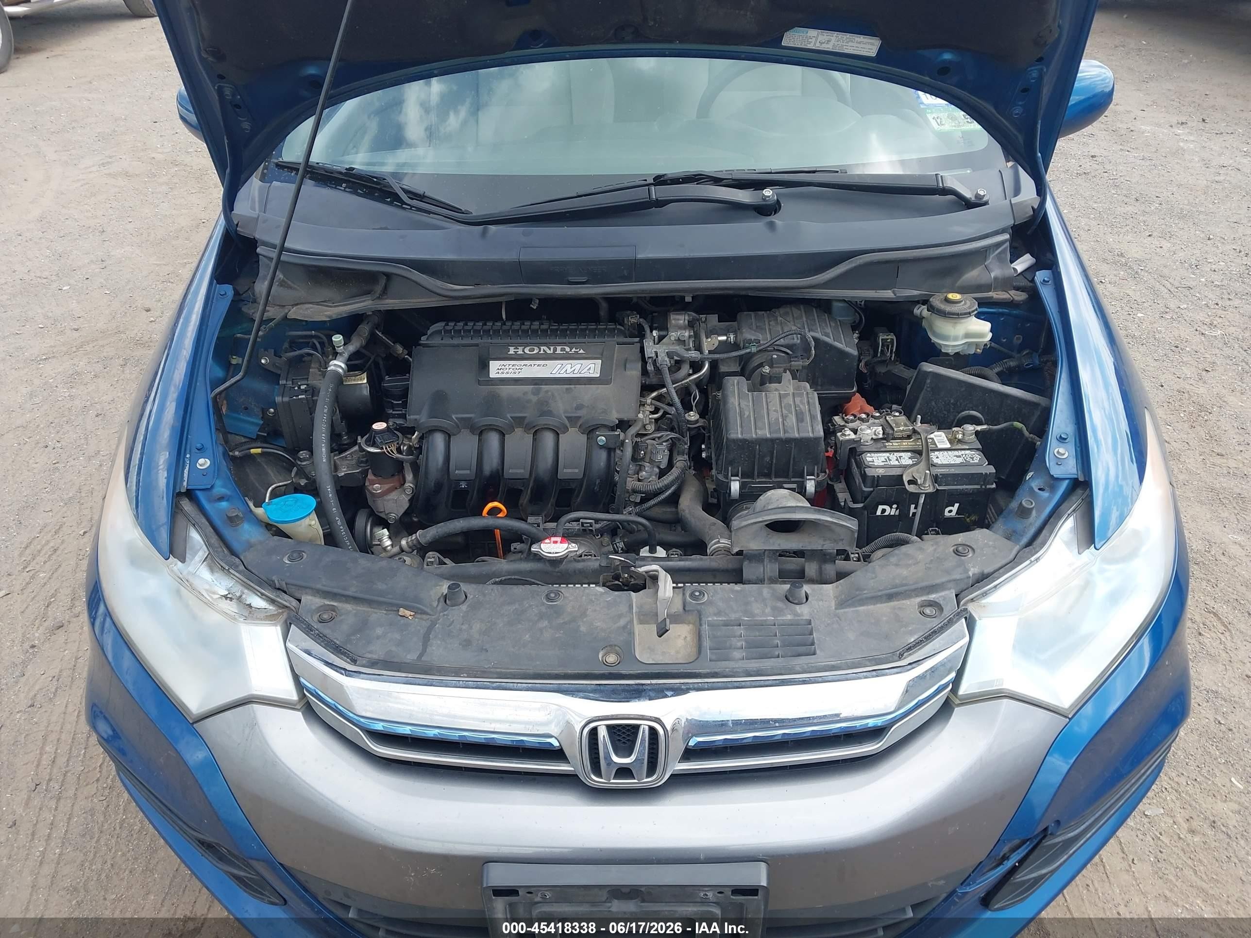 2012 Honda Insight Lx Blue vin: JHMZE2H55CS001429