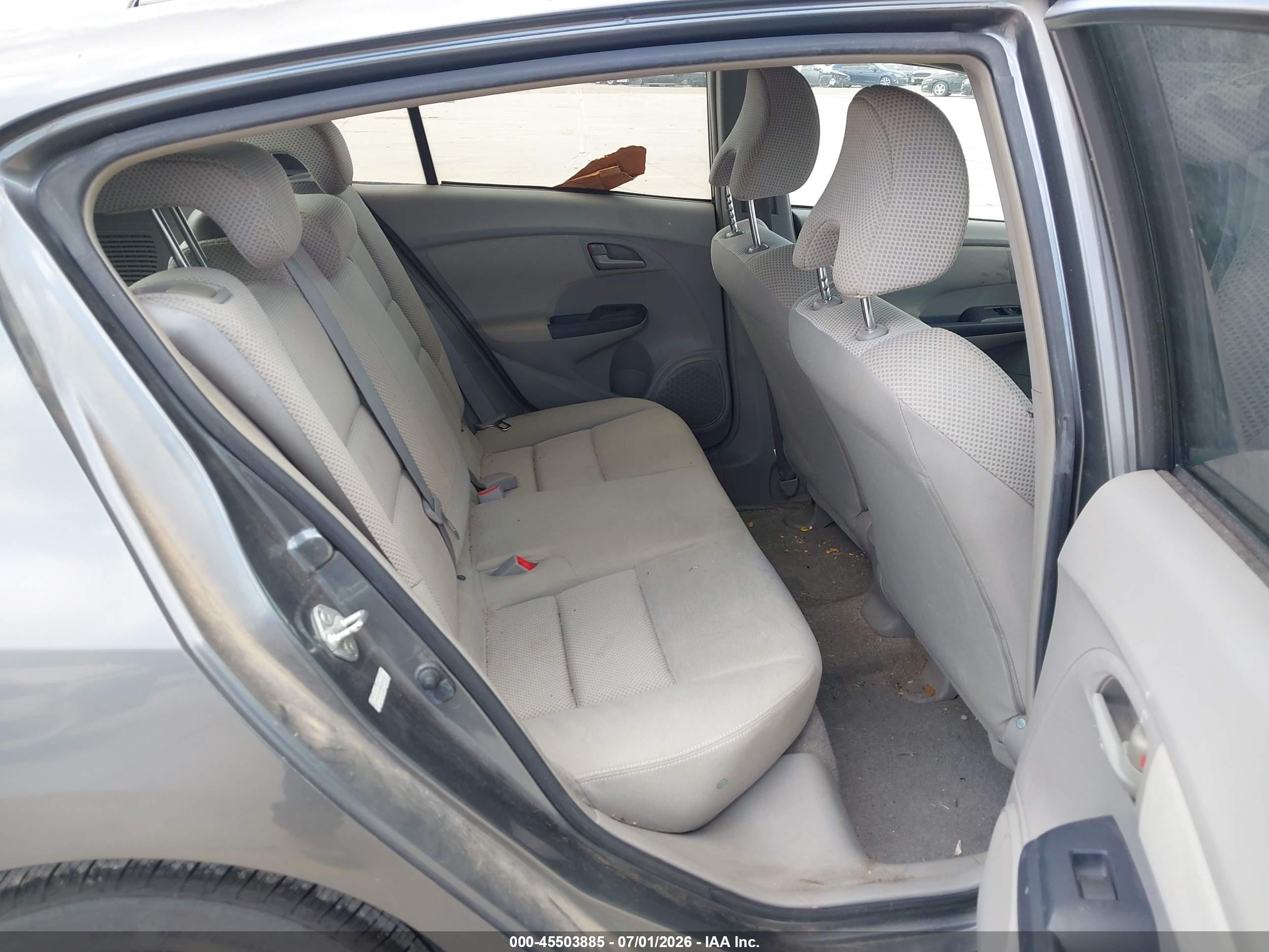 2010 Honda Insight Lx Gray vin: JHMZE2H56AS024313