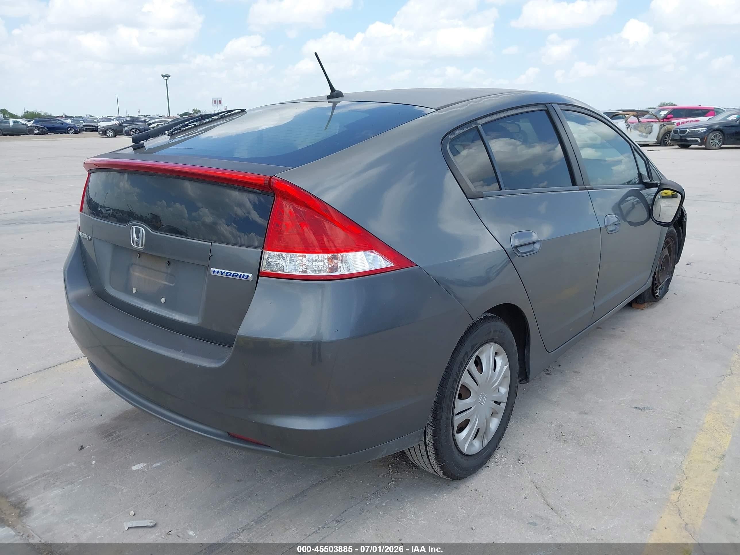 2010 Honda Insight Lx Gray vin: JHMZE2H56AS024313