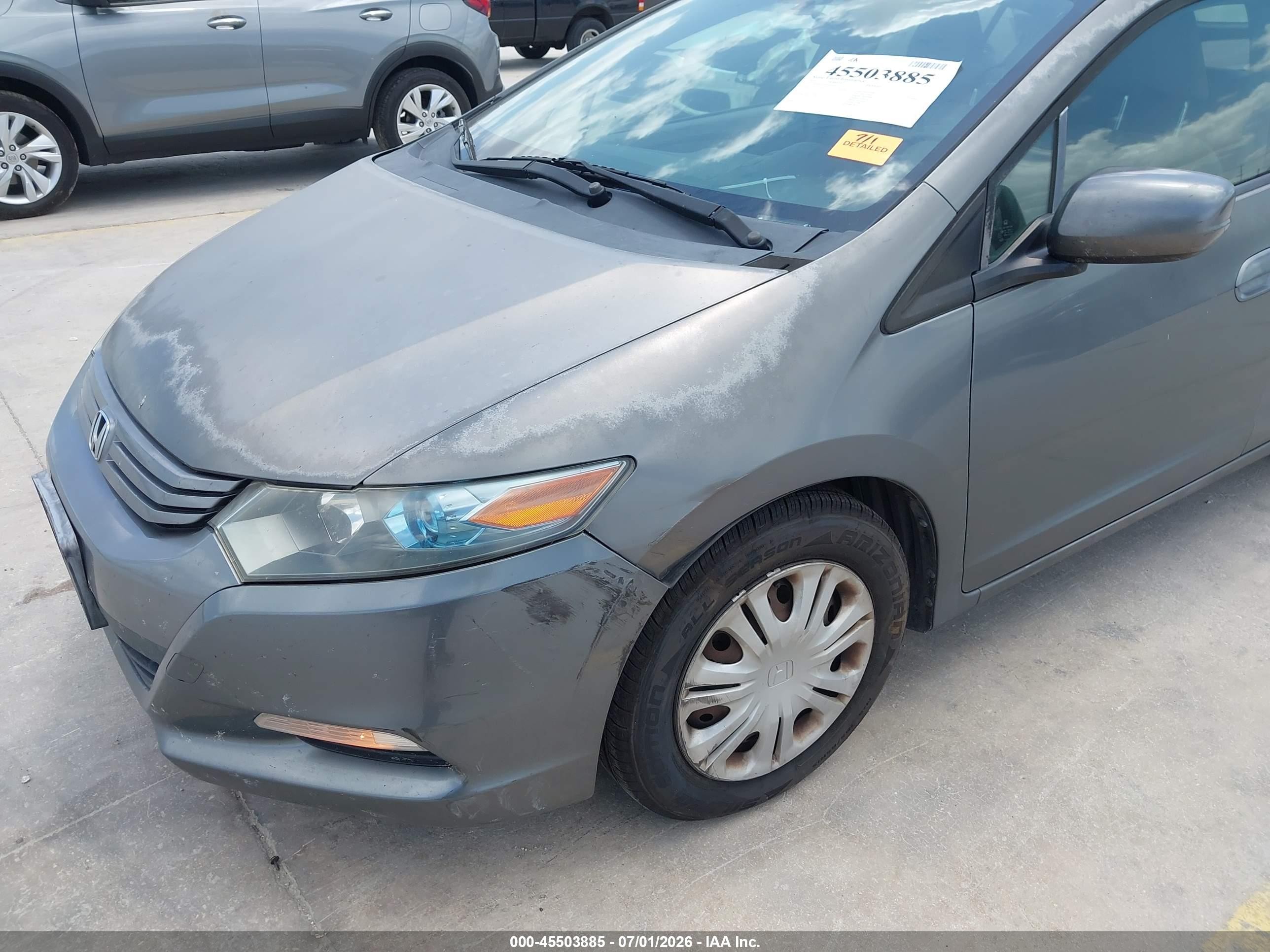 2010 Honda Insight Lx Gray vin: JHMZE2H56AS024313