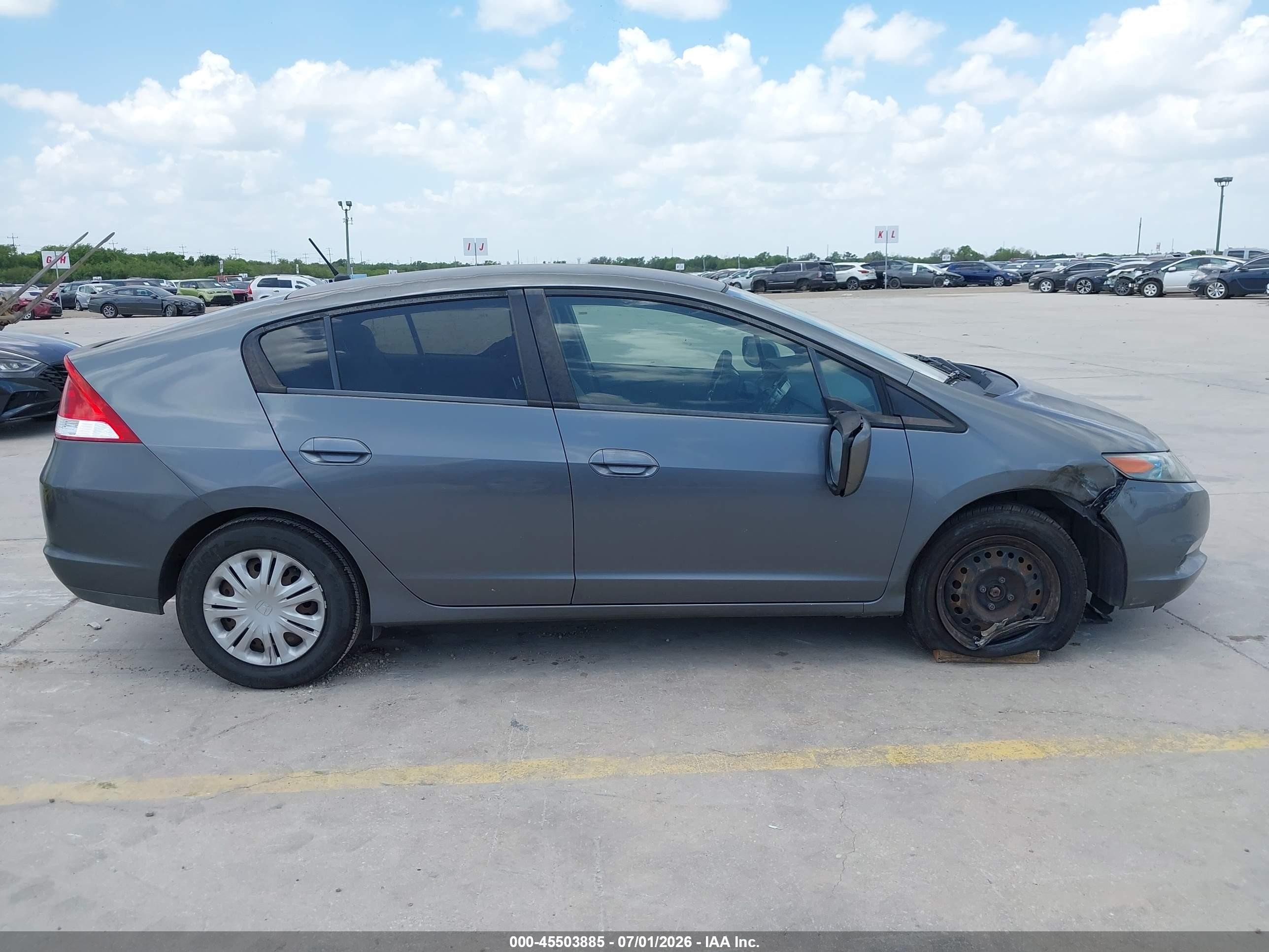 2010 Honda Insight Lx Gray vin: JHMZE2H56AS024313