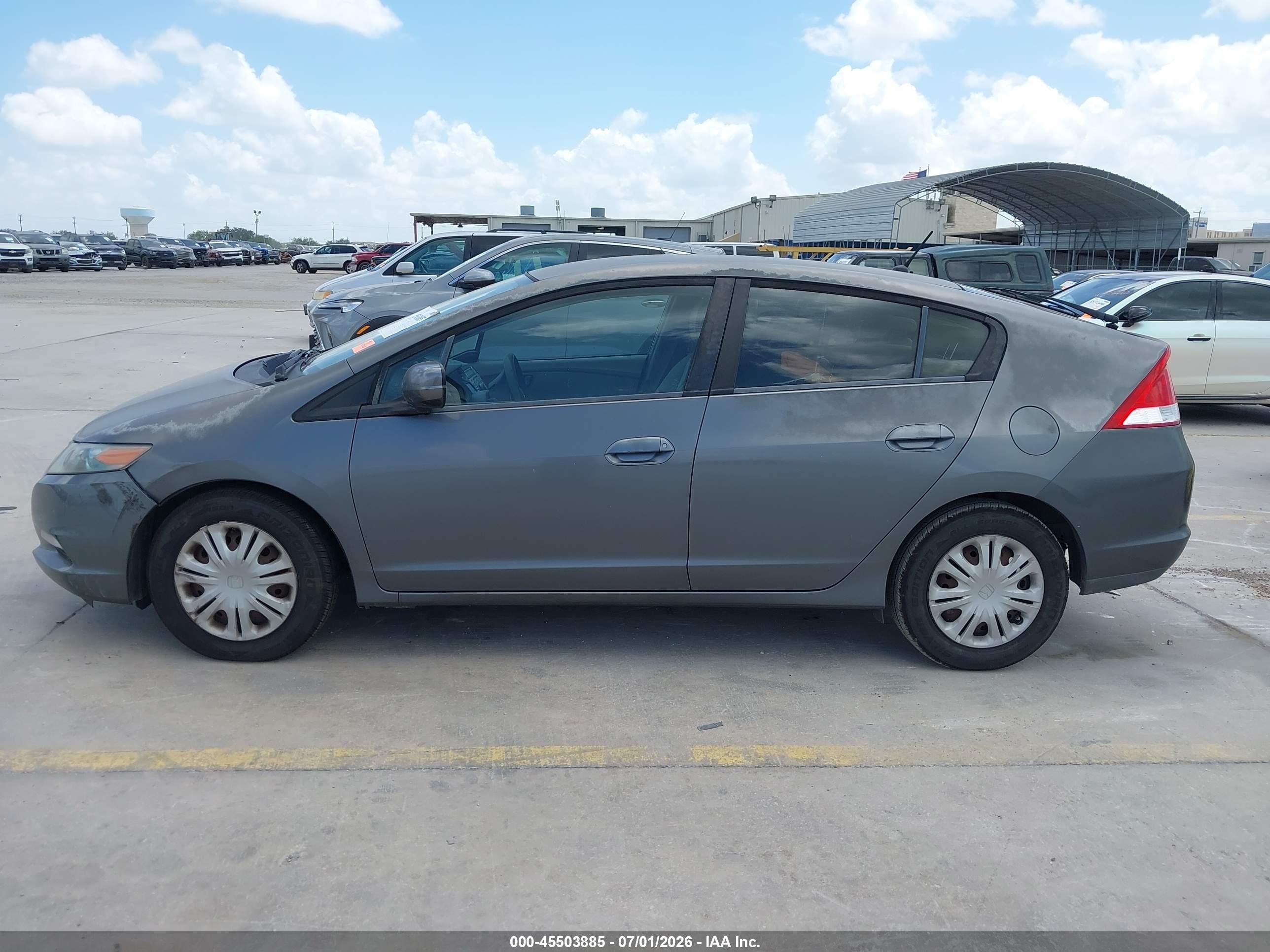 2010 Honda Insight Lx Gray vin: JHMZE2H56AS024313