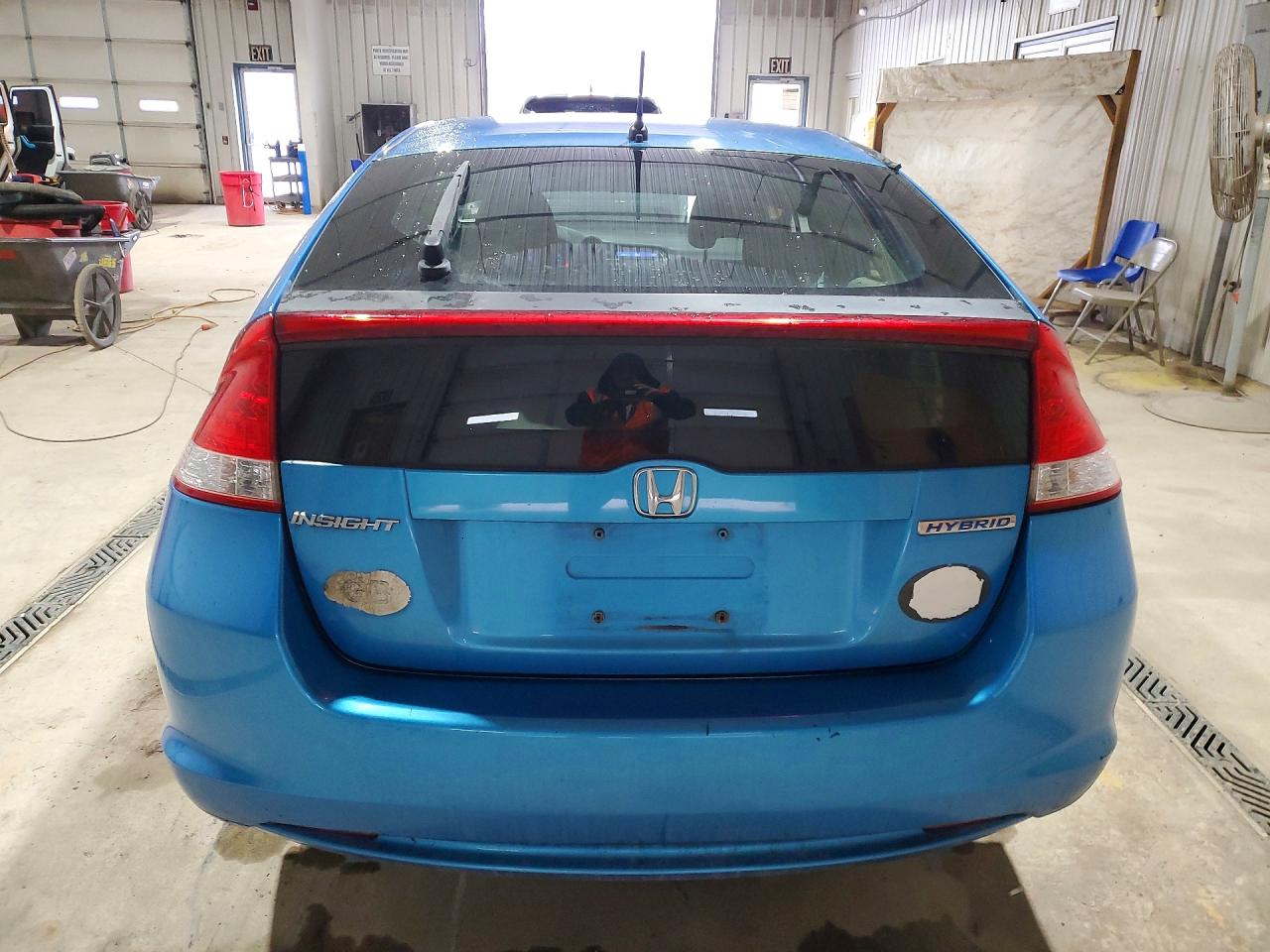 2010 Honda Insight Lx Blue vin: JHMZE2H56AS026403