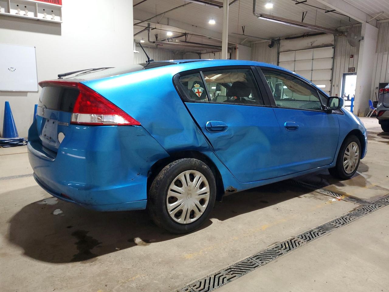 2010 Honda Insight Lx Blue vin: JHMZE2H56AS026403