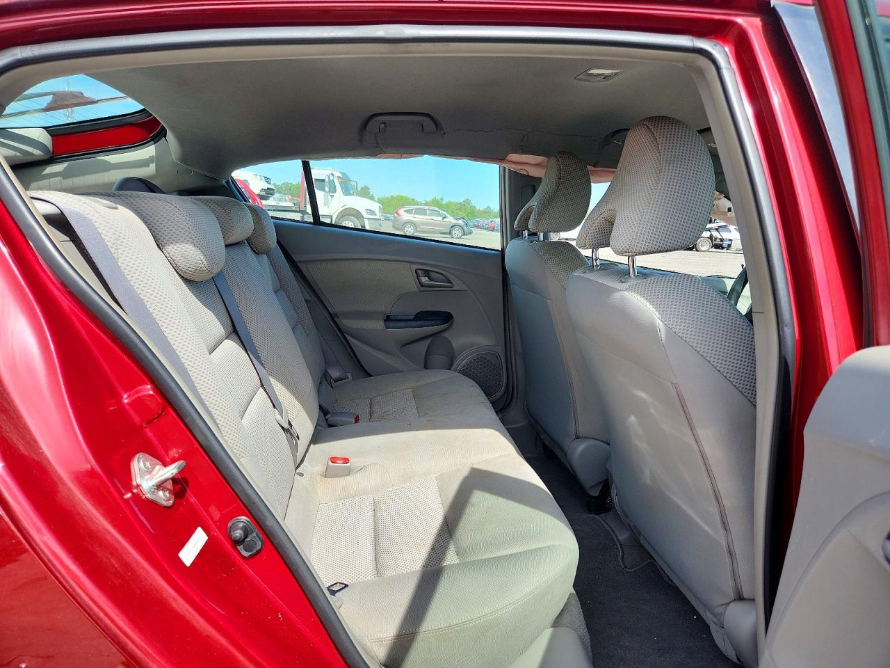 2010 Honda Insight Lx Red vin: JHMZE2H56AS033724