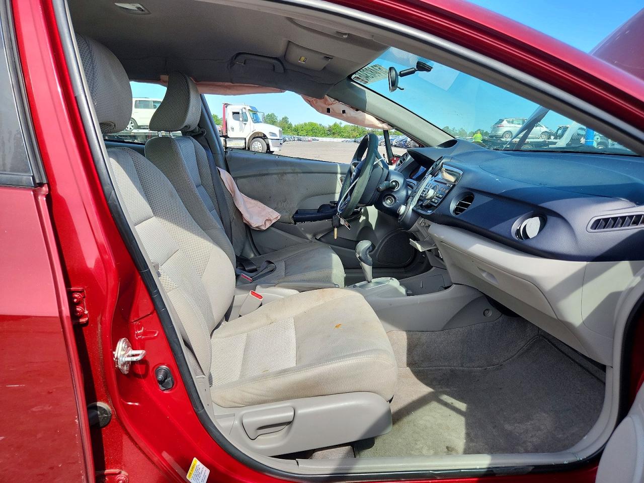 2010 Honda Insight Lx Red vin: JHMZE2H56AS033724