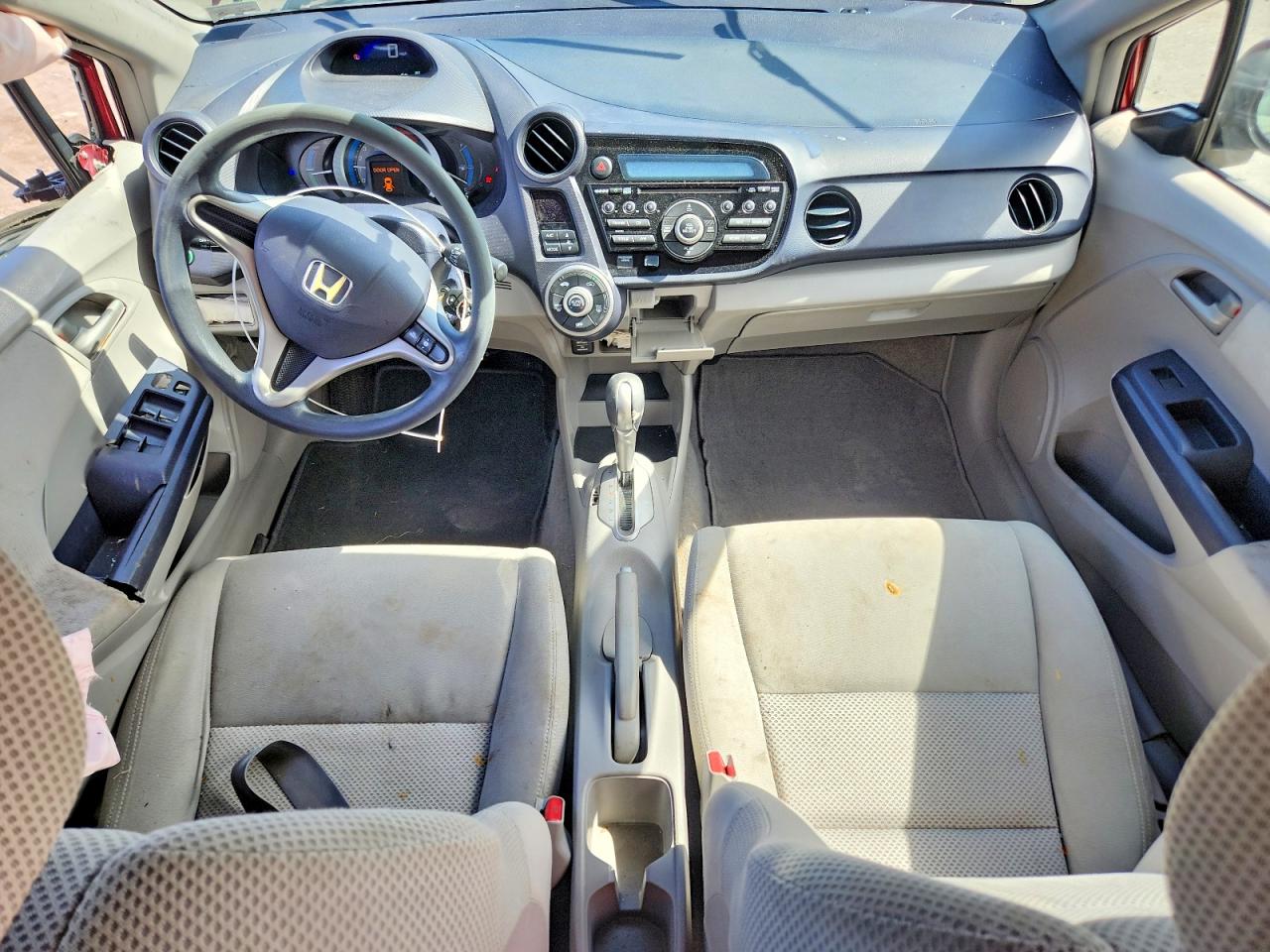 2010 Honda Insight Lx Red vin: JHMZE2H56AS033724