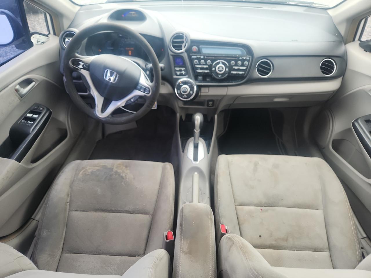 2014 Honda Insight Lx White vin: JHMZE2H56ES000101