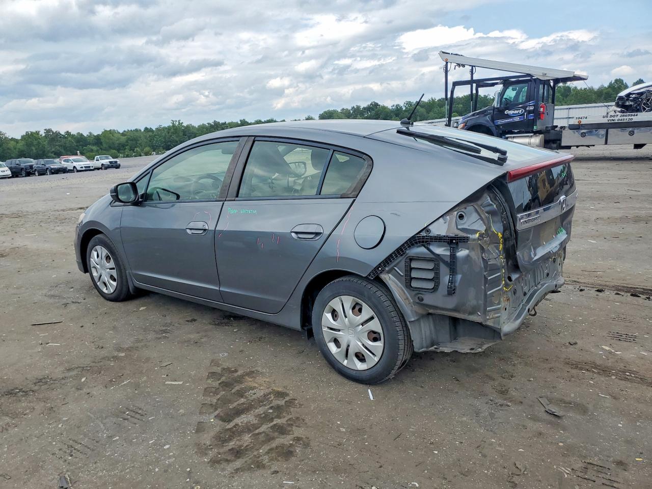 2014 Honda Insight Lx Gray vin: JHMZE2H56ES001880