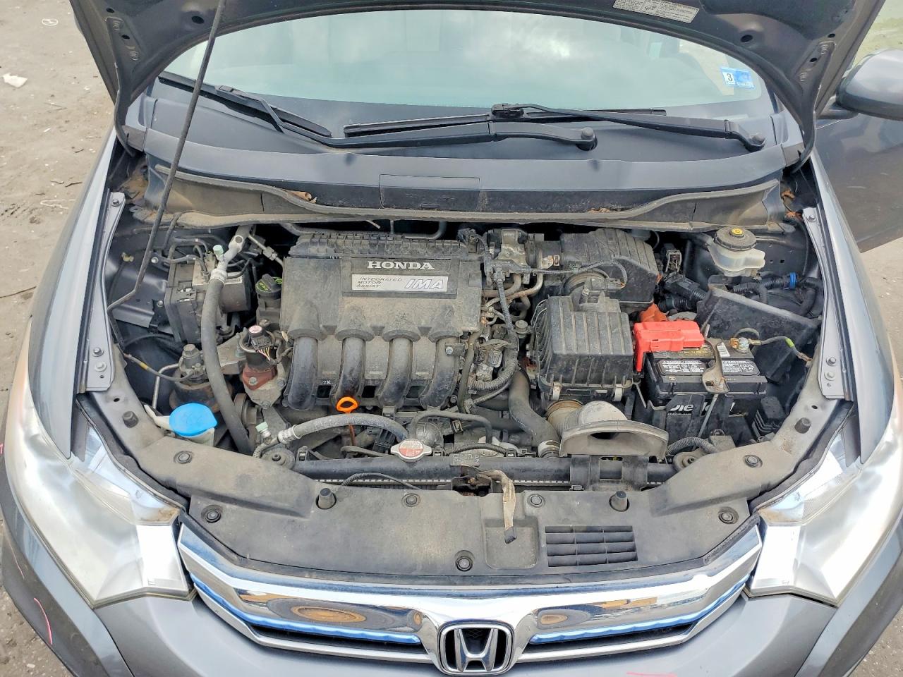 2014 Honda Insight Lx Gray vin: JHMZE2H56ES001880