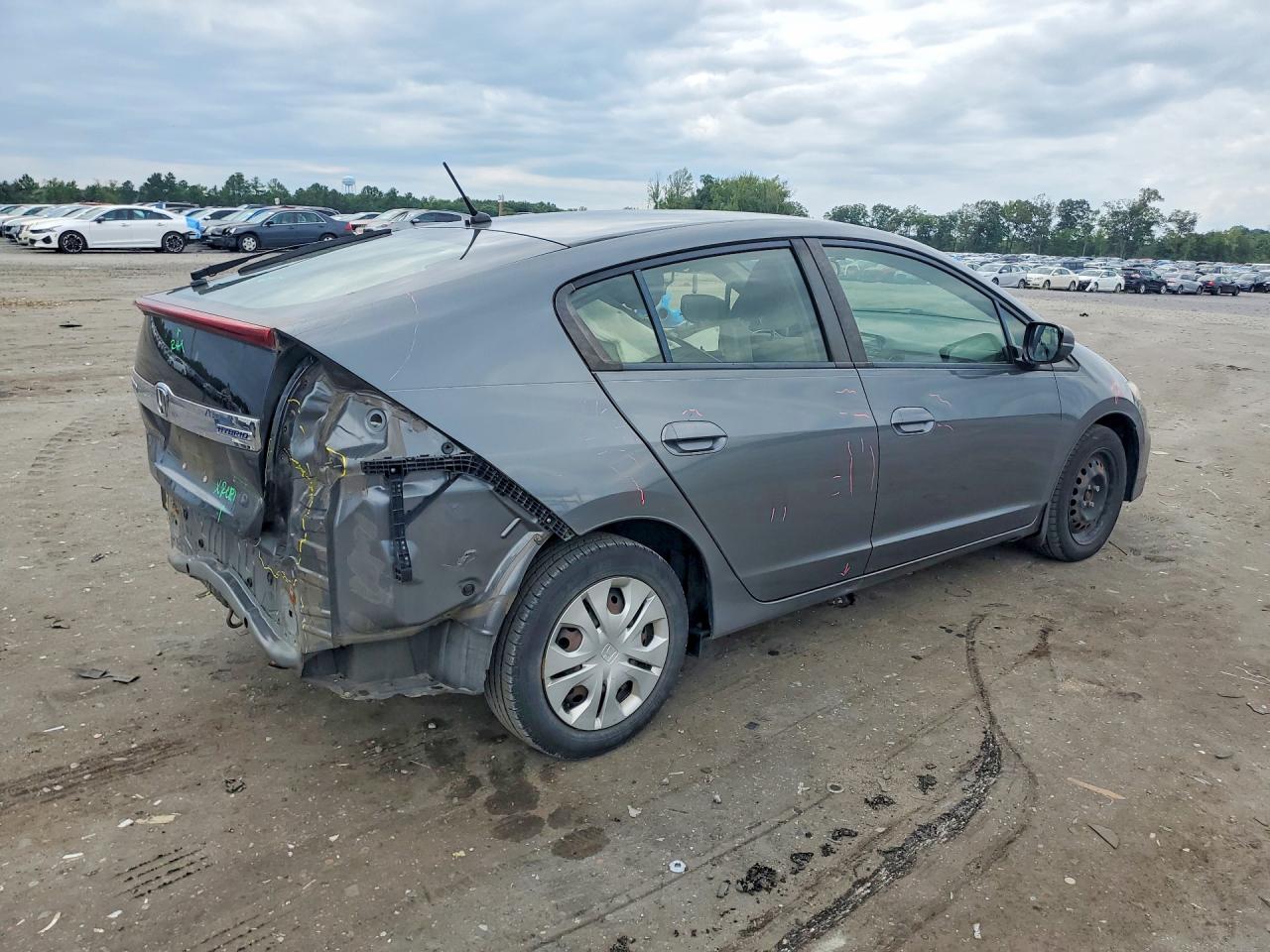 2014 Honda Insight Lx Gray vin: JHMZE2H56ES001880