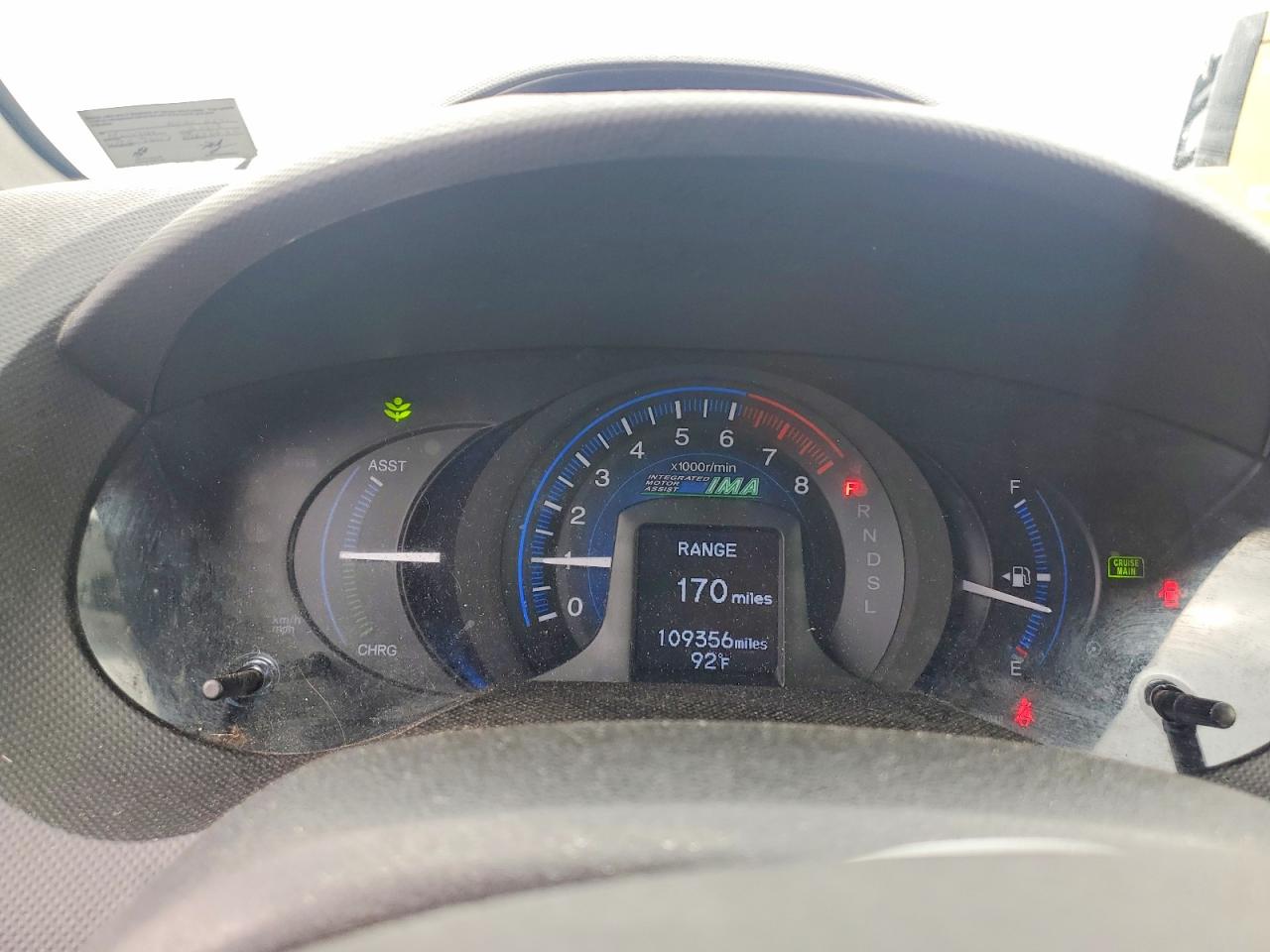 2014 Honda Insight Lx Gray vin: JHMZE2H56ES001880
