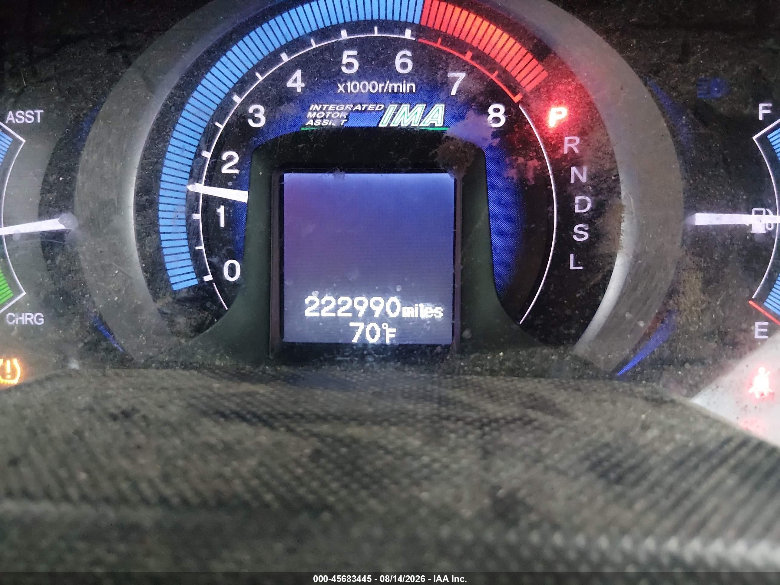 2010 Honda Insight Lx Gray vin: JHMZE2H57AS004457