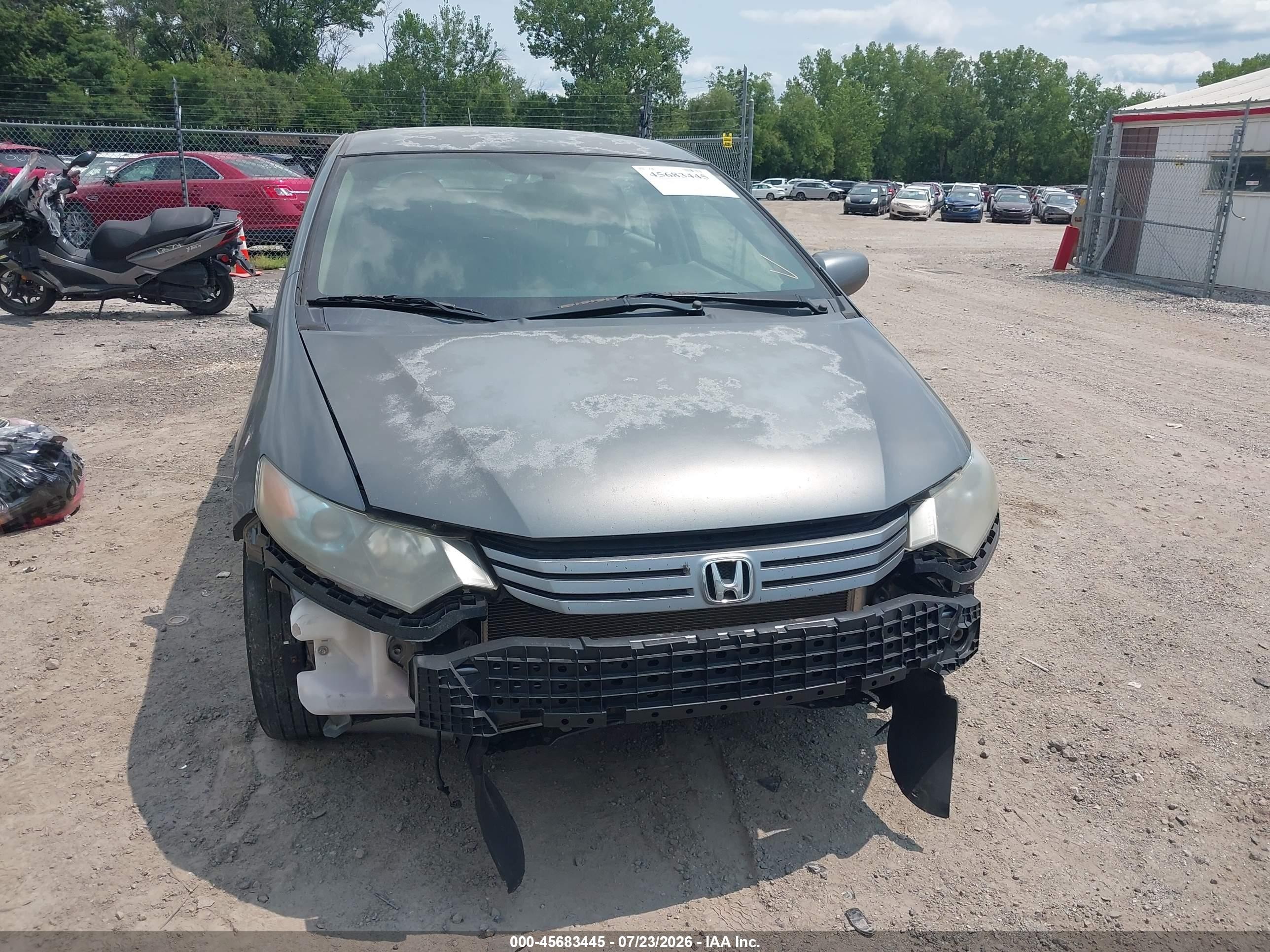 2010 Honda Insight Lx Gray vin: JHMZE2H57AS004457