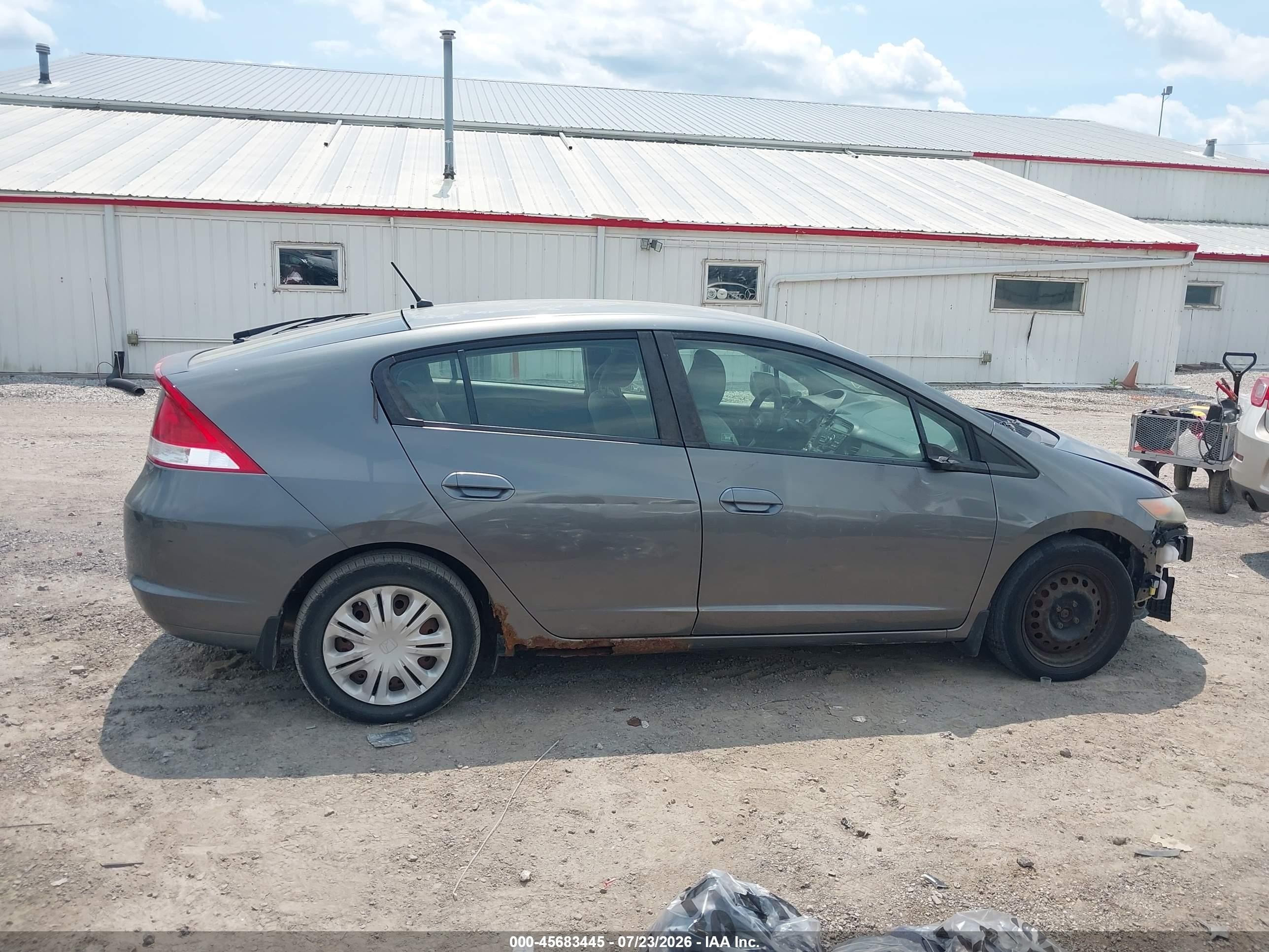 2010 Honda Insight Lx Gray vin: JHMZE2H57AS004457