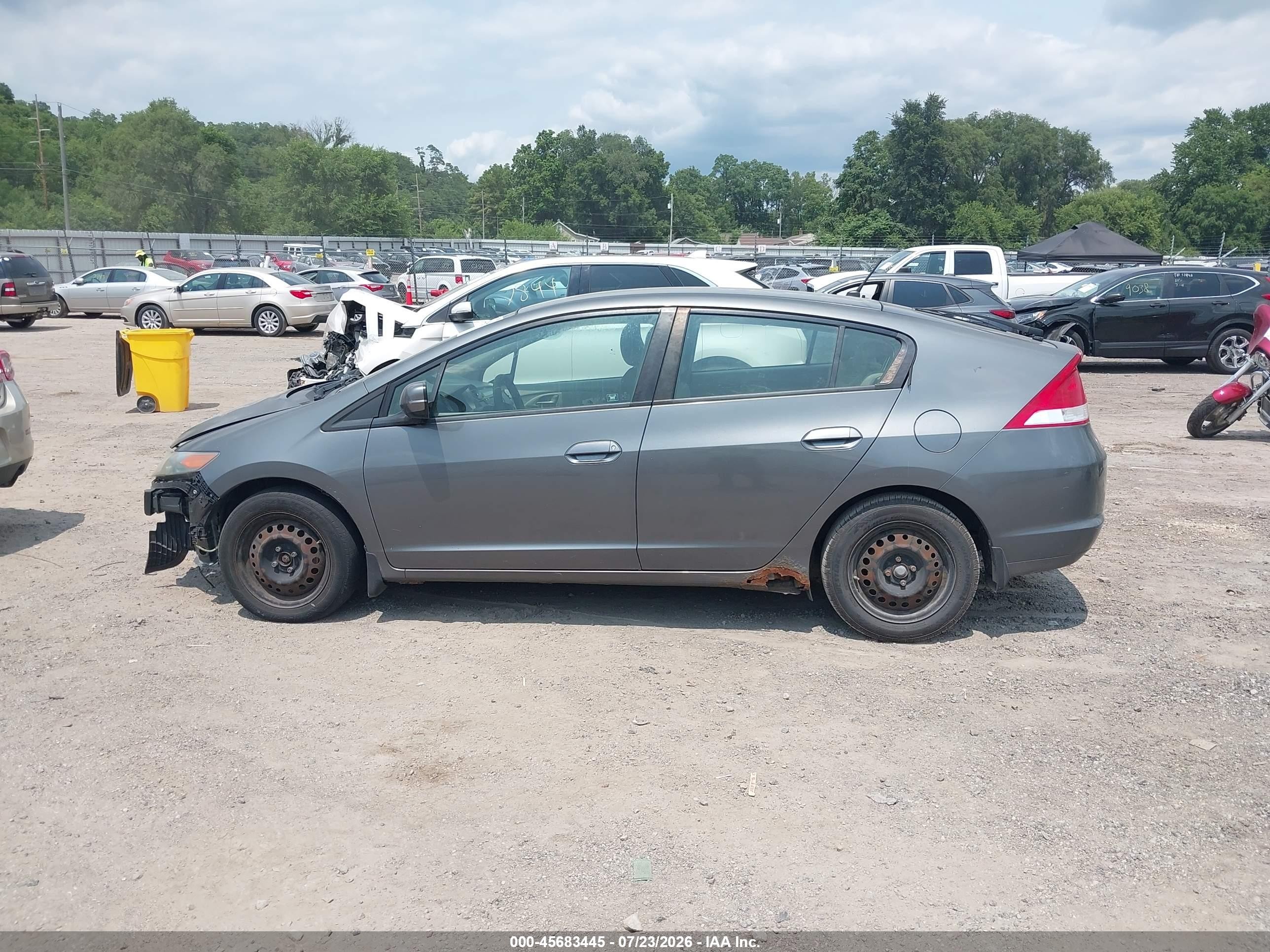 2010 Honda Insight Lx Gray vin: JHMZE2H57AS004457