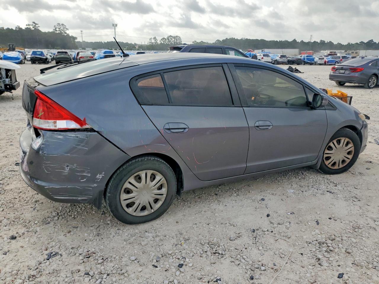 2010 Honda Insight Lx Gray vin: JHMZE2H57AS020366