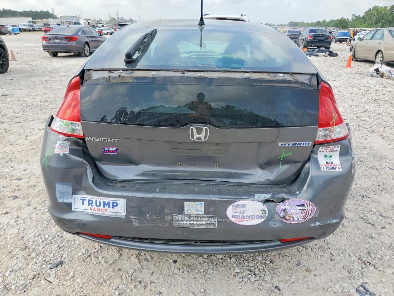 2010 Honda Insight Lx Gray vin: JHMZE2H57AS020366