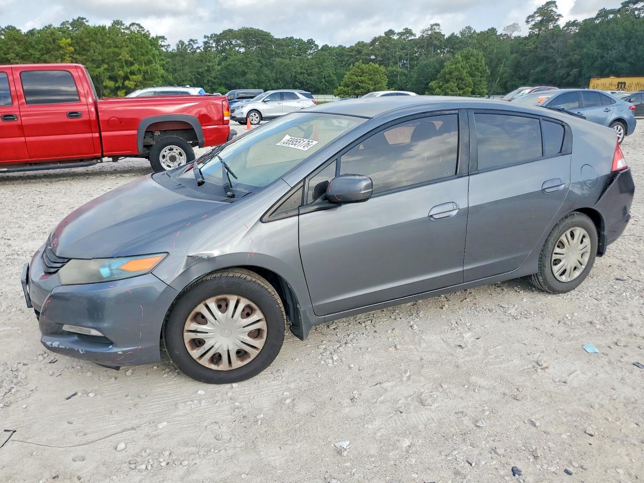 2010 Honda Insight Lx Gray vin: JHMZE2H57AS020366