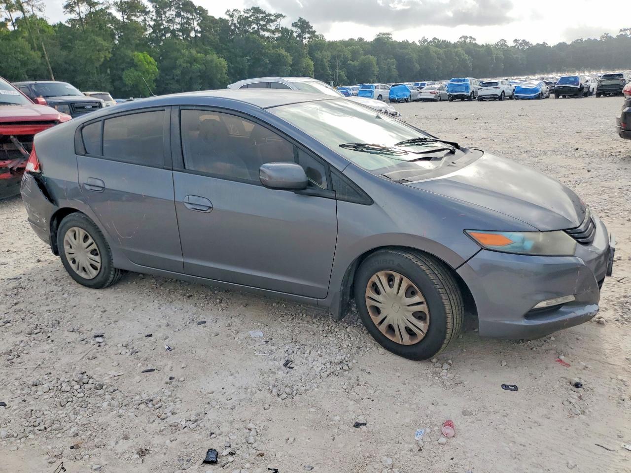 2010 Honda Insight Lx Gray vin: JHMZE2H57AS020366