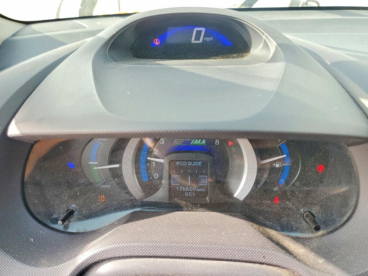 2010 Honda Insight Lx Gray vin: JHMZE2H57AS020366