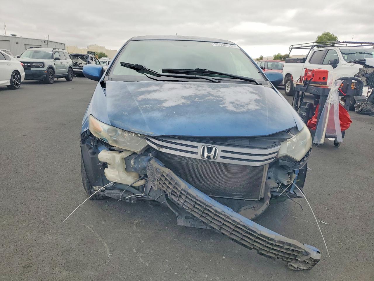 2010 Honda Insight Lx Blue vin: JHMZE2H57AS031495