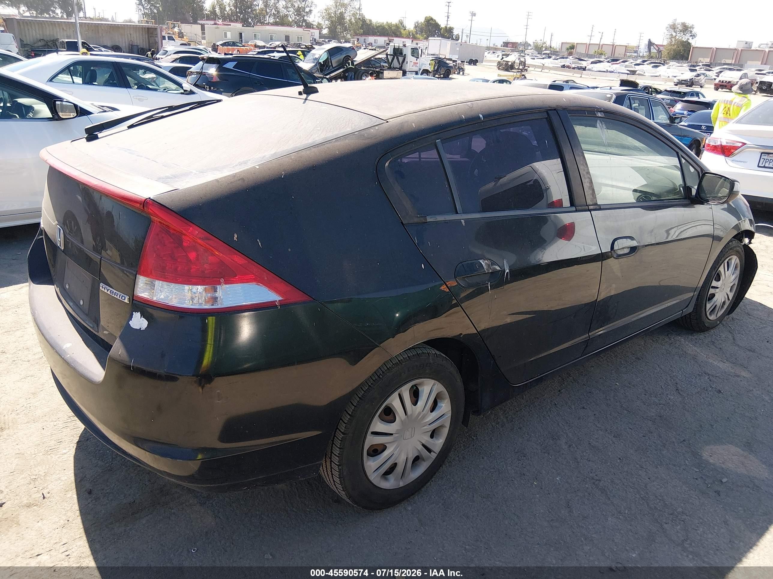 2011 Honda Insight Lx Black vin: JHMZE2H57BS006677