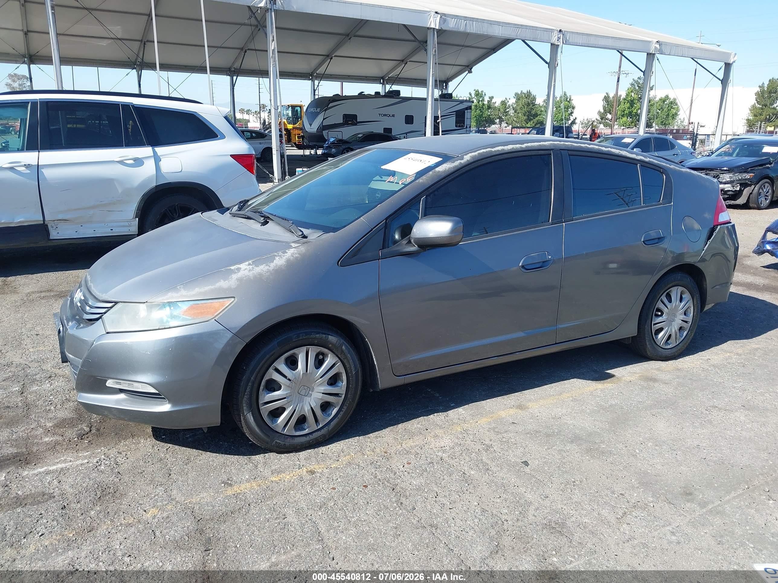 2011 Honda Insight Lx Gray vin: JHMZE2H57BS009952