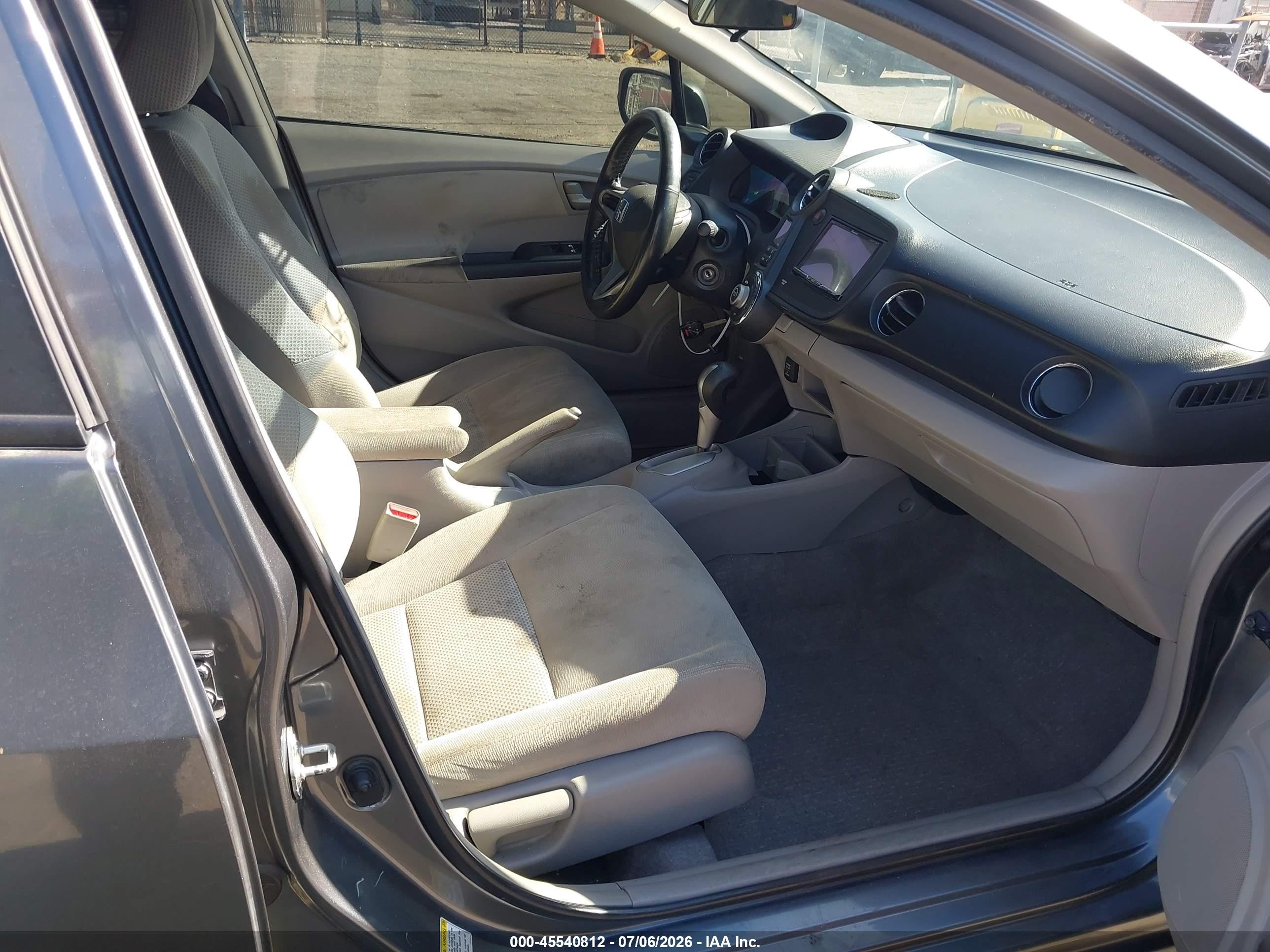 2011 Honda Insight Lx Gray vin: JHMZE2H57BS009952