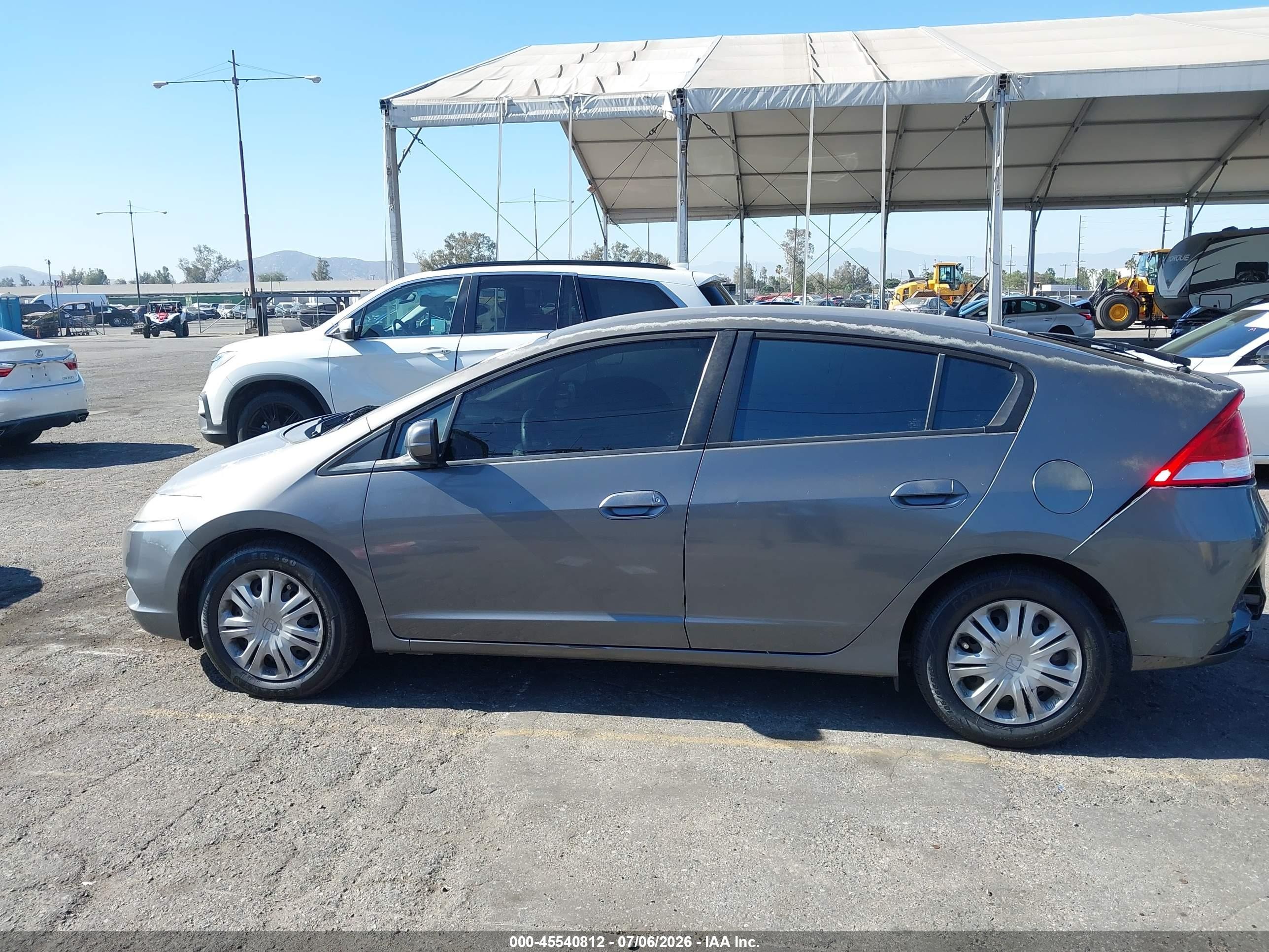 2011 Honda Insight Lx Gray vin: JHMZE2H57BS009952