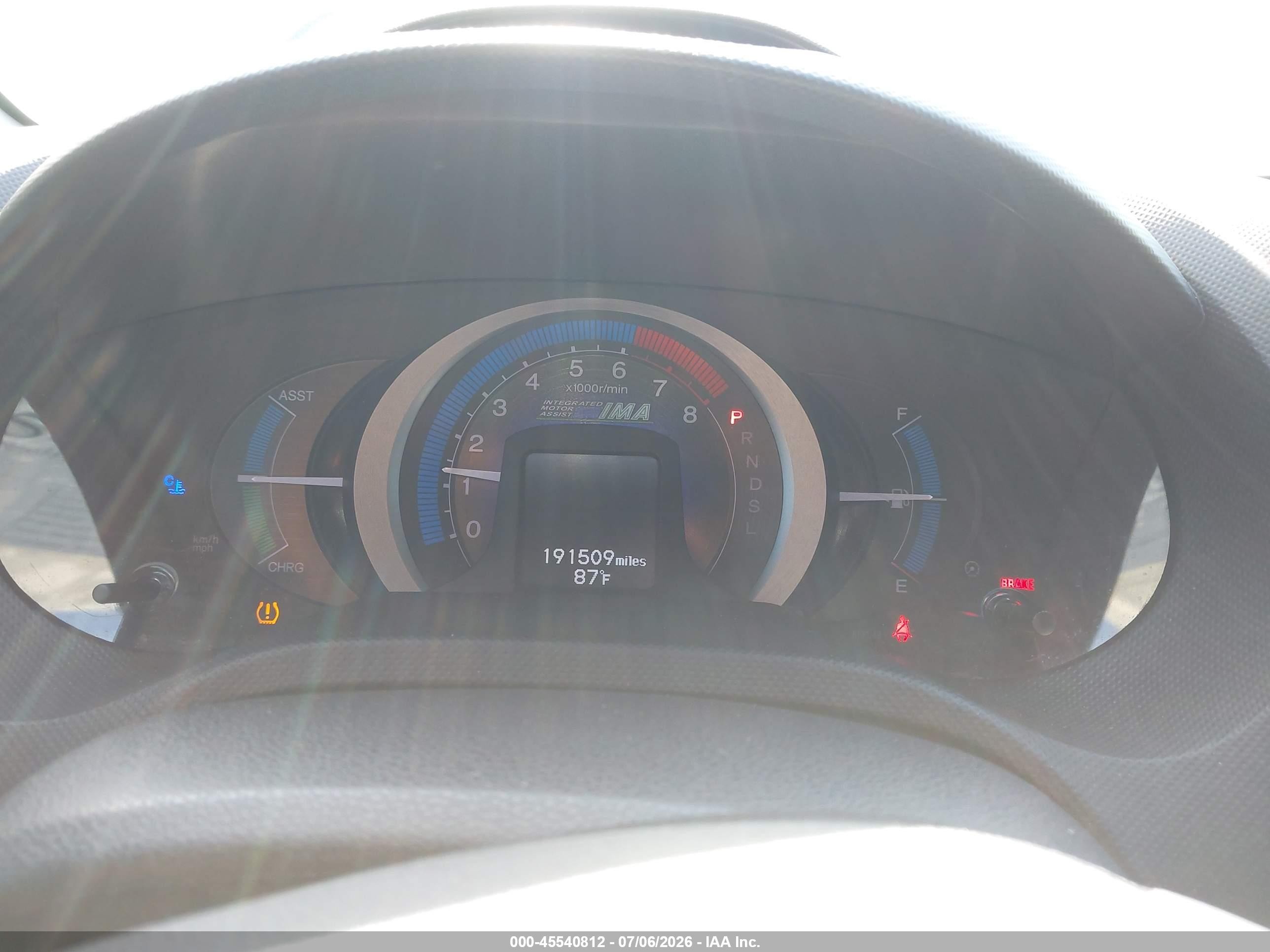 2011 Honda Insight Lx Gray vin: JHMZE2H57BS009952
