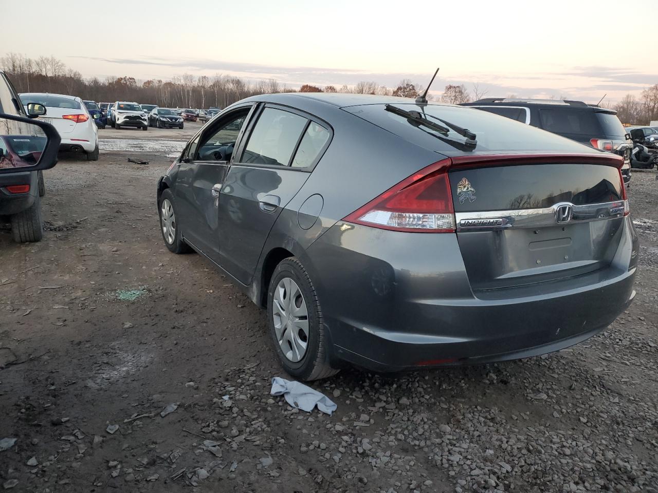 2014 Honda Insight Lx Gray vin: JHMZE2H57ES002679