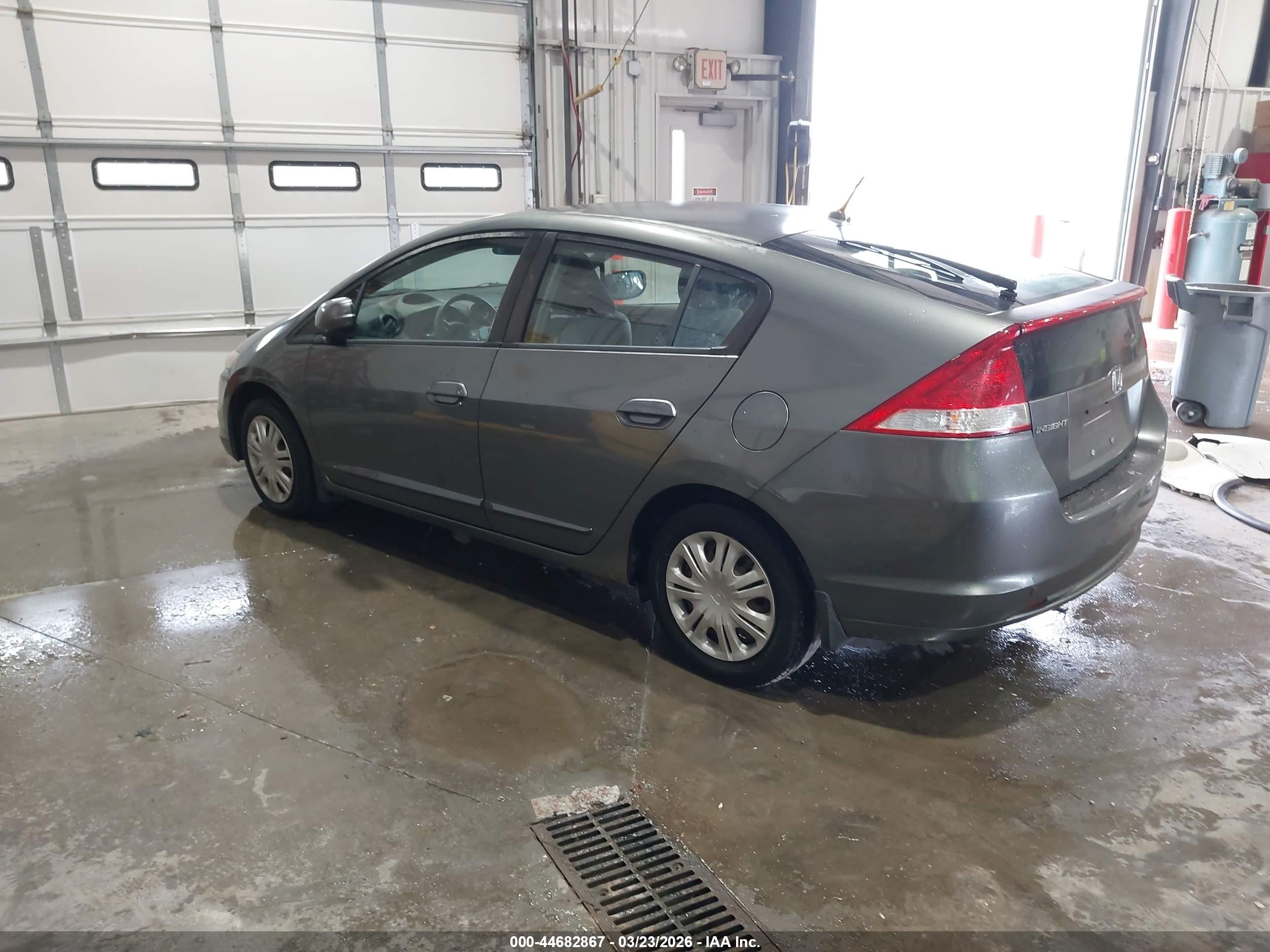 2010 Honda Insight Lx Gray vin: JHMZE2H58AS012146