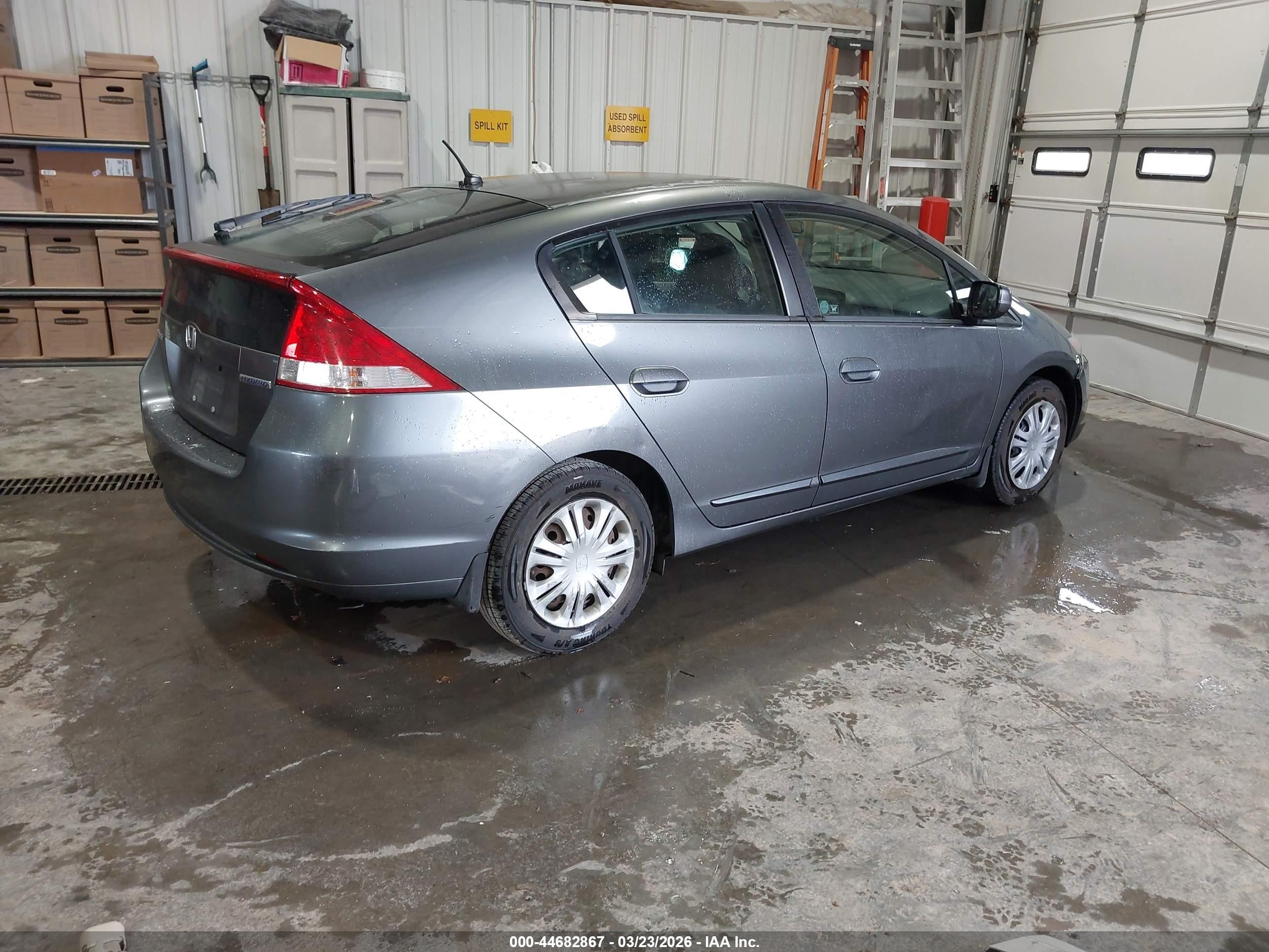 2010 Honda Insight Lx Gray vin: JHMZE2H58AS012146
