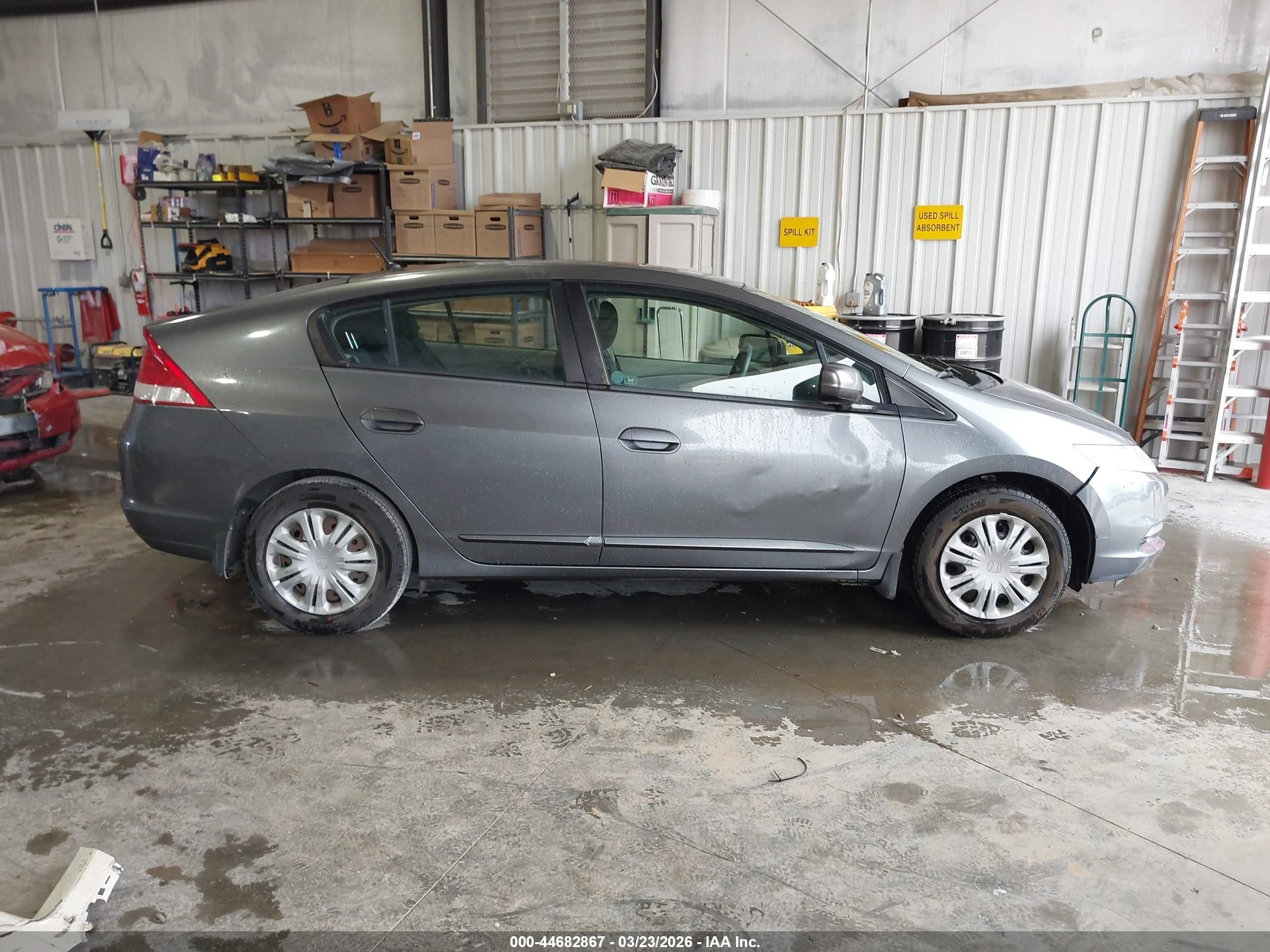2010 Honda Insight Lx Gray vin: JHMZE2H58AS012146