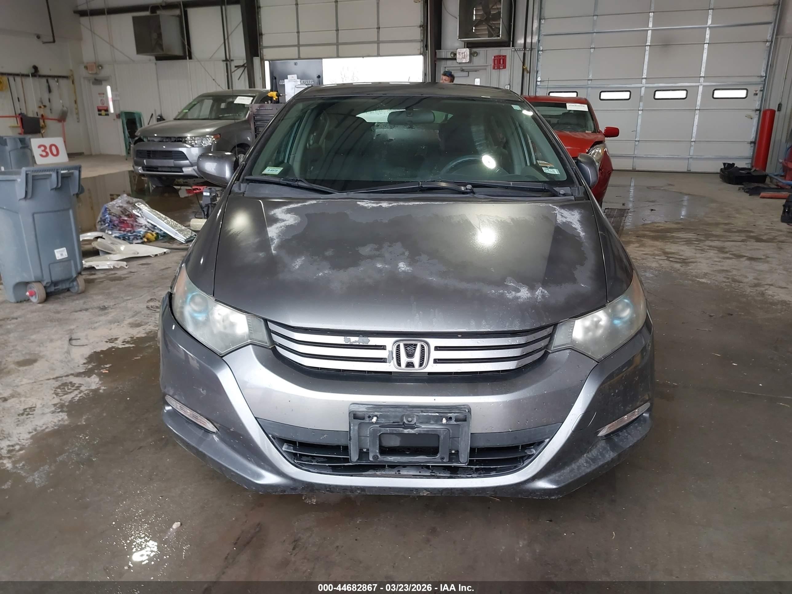 2010 Honda Insight Lx Gray vin: JHMZE2H58AS012146