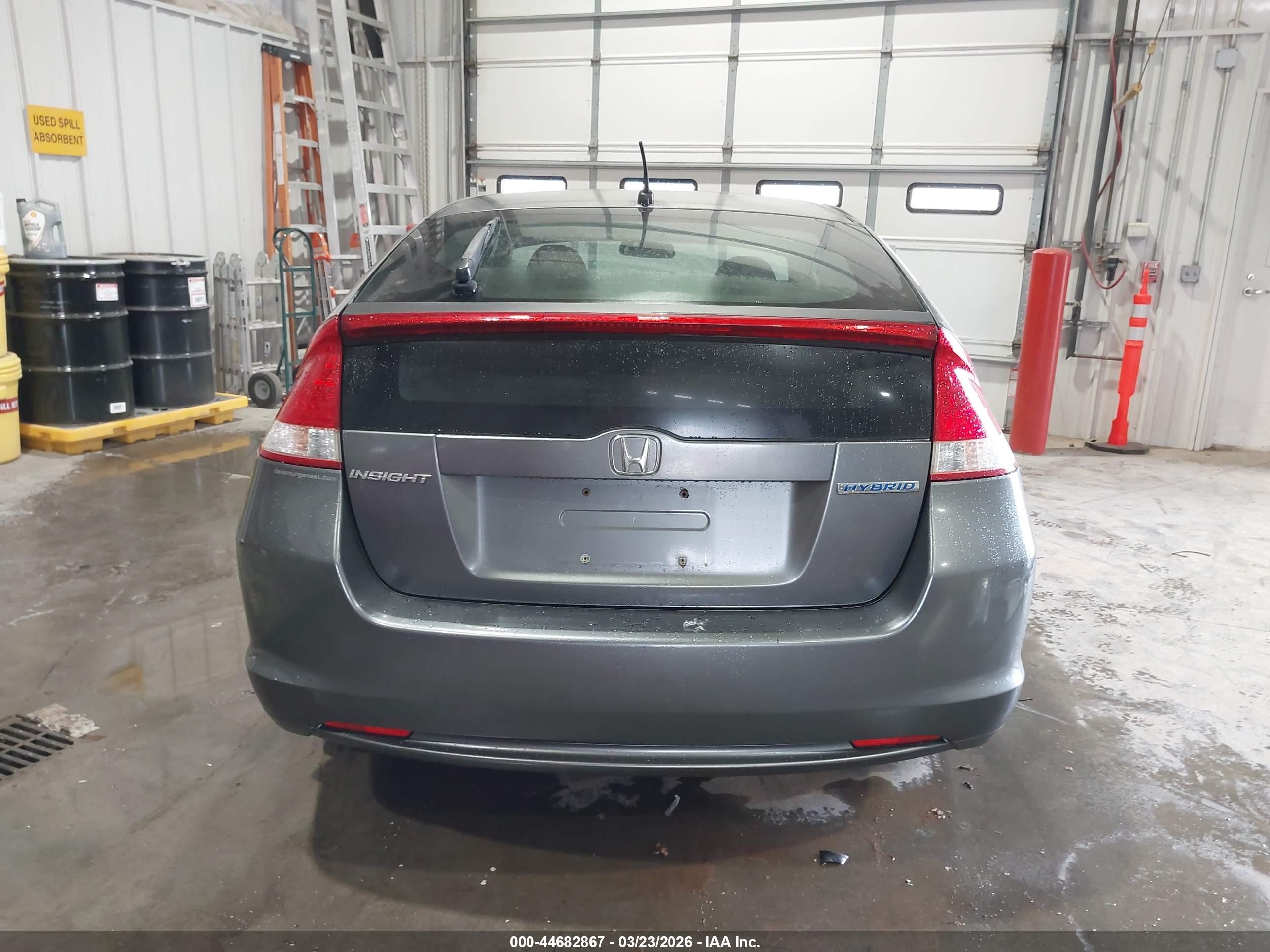 2010 Honda Insight Lx Gray vin: JHMZE2H58AS012146