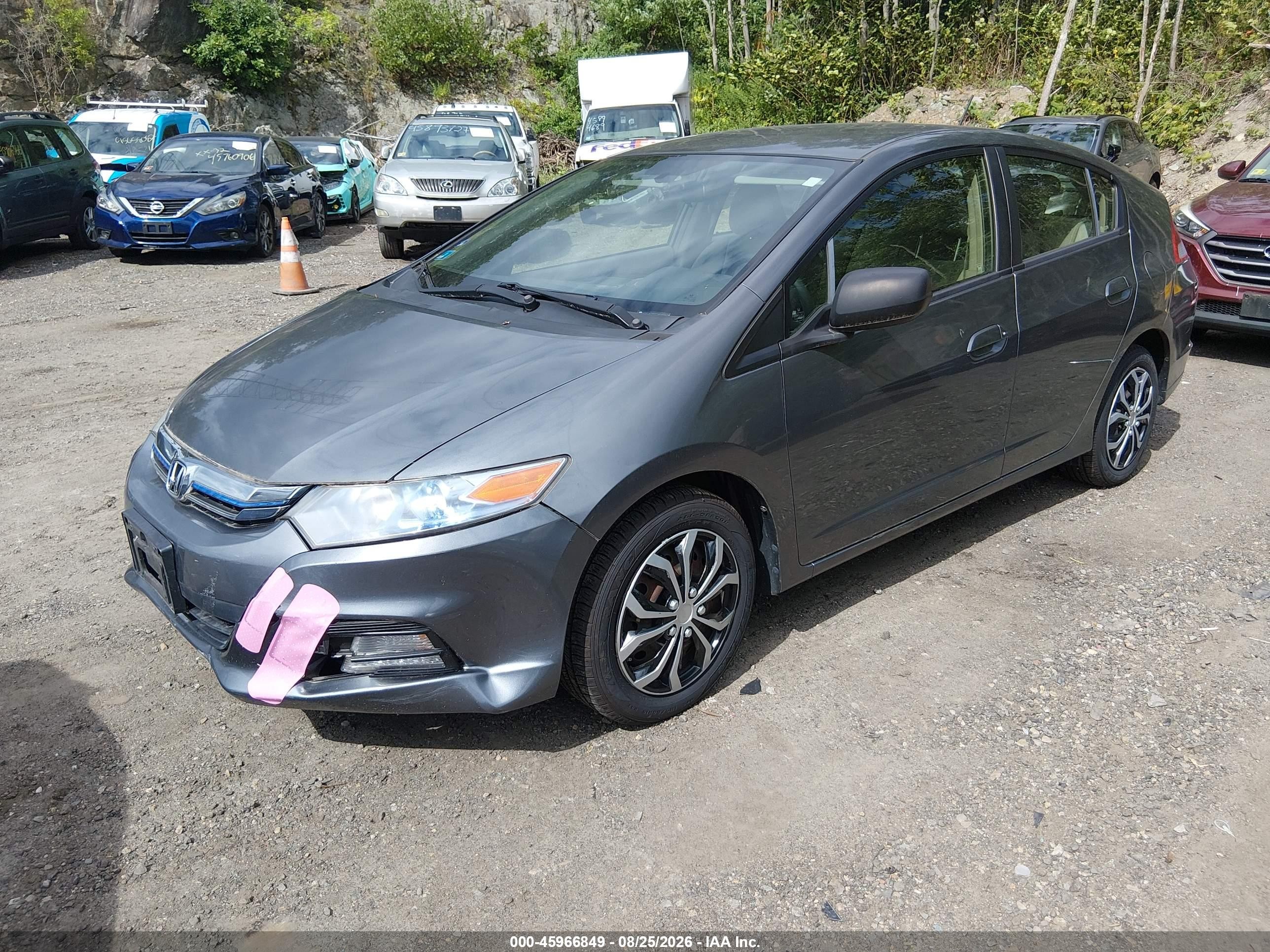 2012 Honda Insight Lx Gray vin: JHMZE2H58CS006544