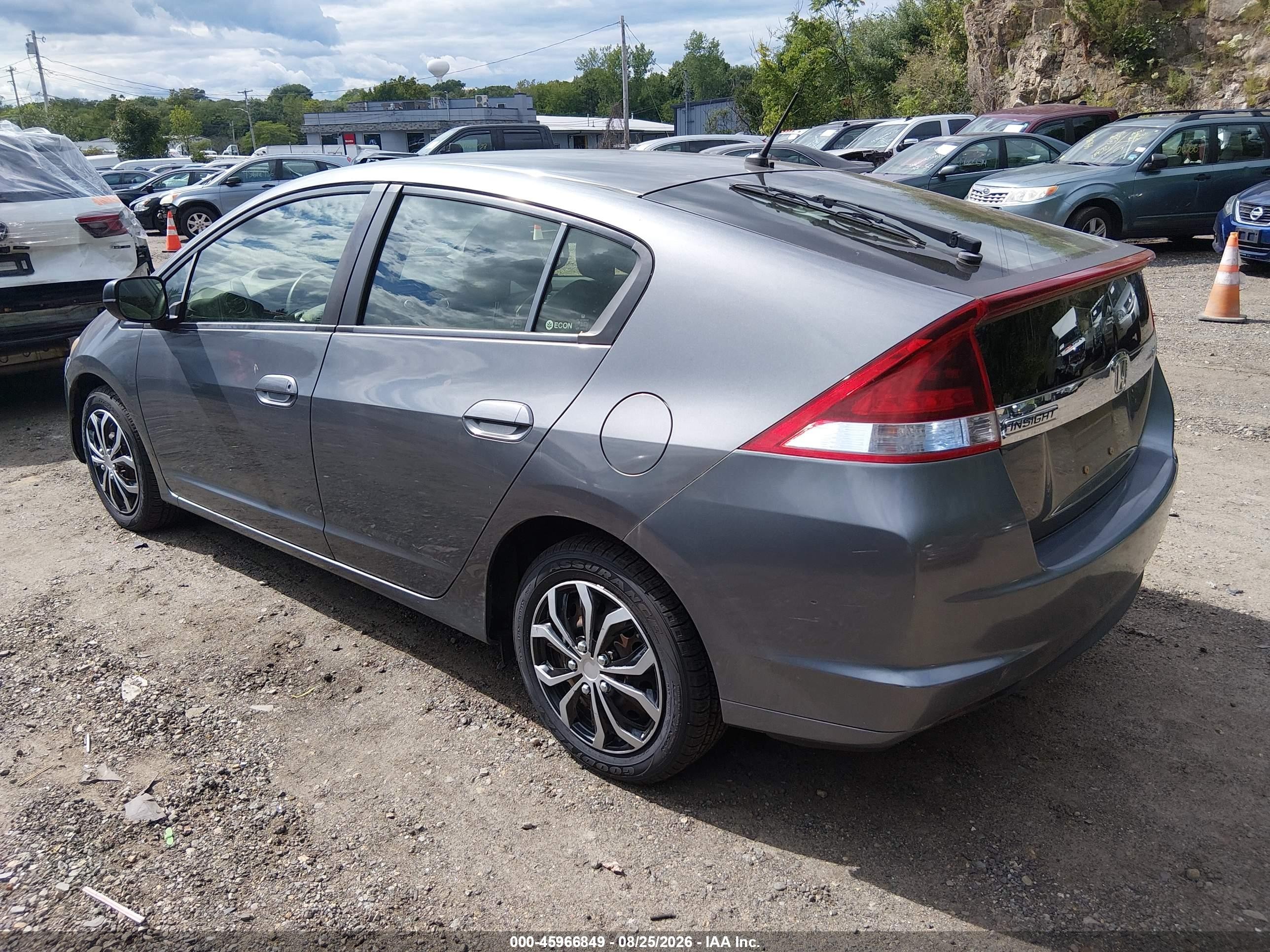 2012 Honda Insight Lx Gray vin: JHMZE2H58CS006544