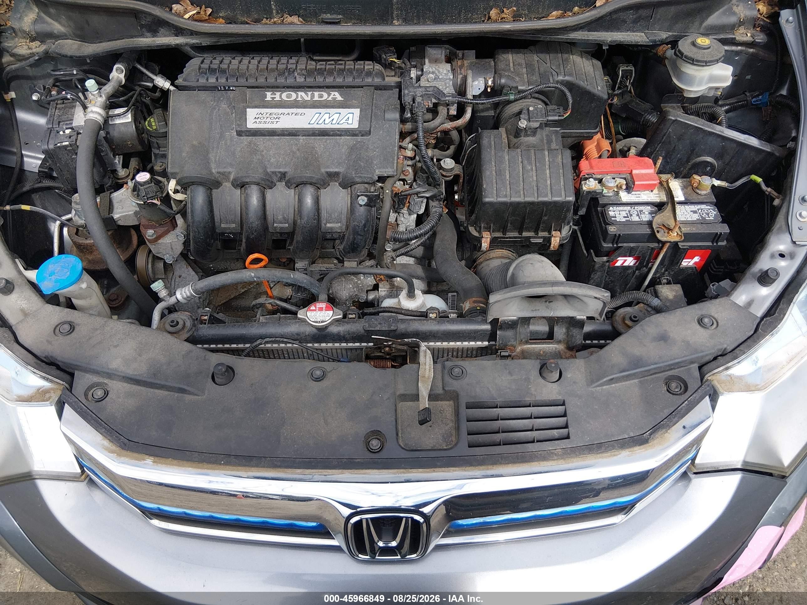 2012 Honda Insight Lx Gray vin: JHMZE2H58CS006544