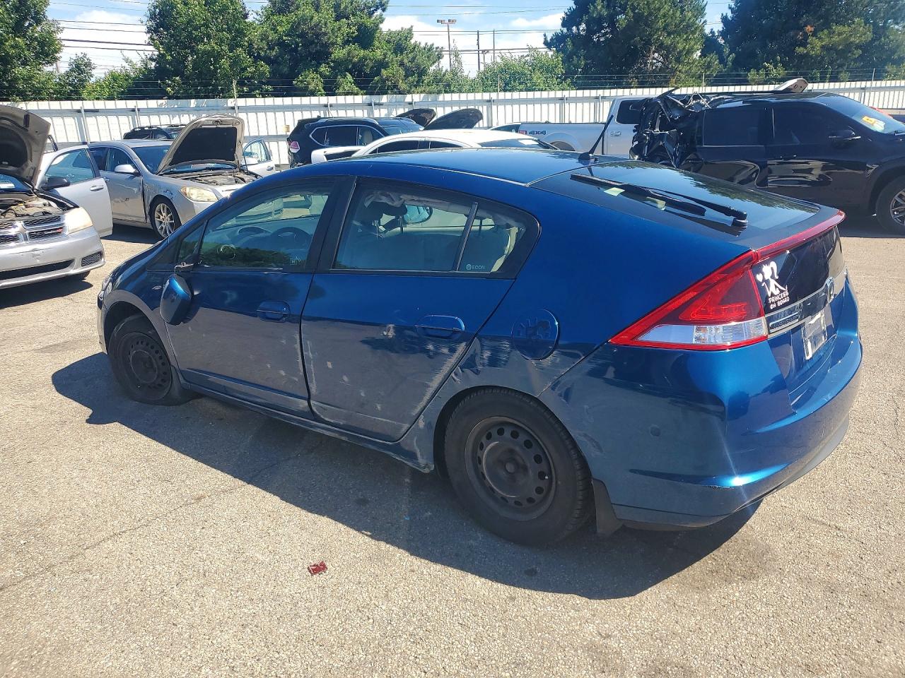 2012 Honda Insight Lx Blue vin: JHMZE2H59CS001417
