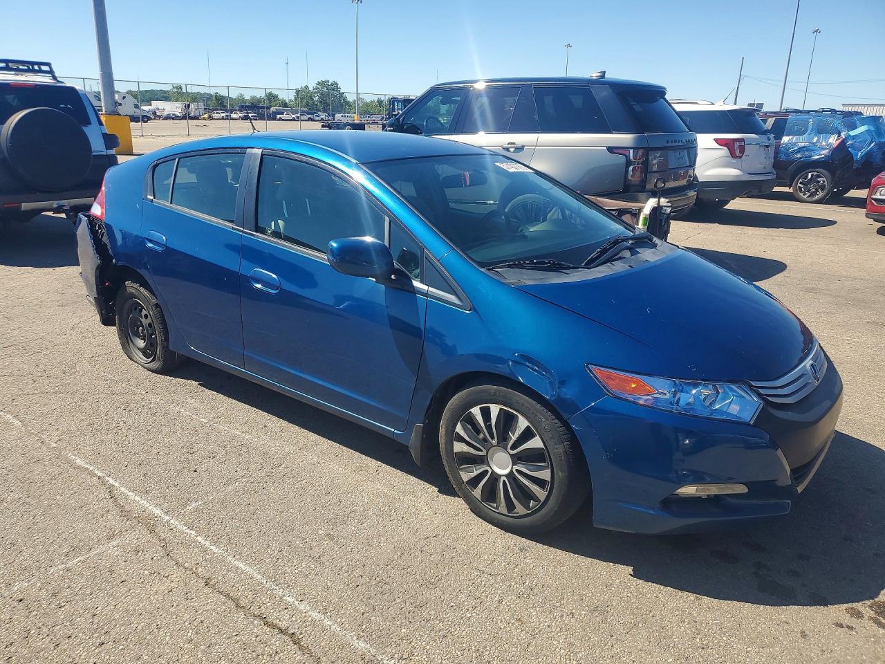 2012 Honda Insight Lx Blue vin: JHMZE2H59CS001417