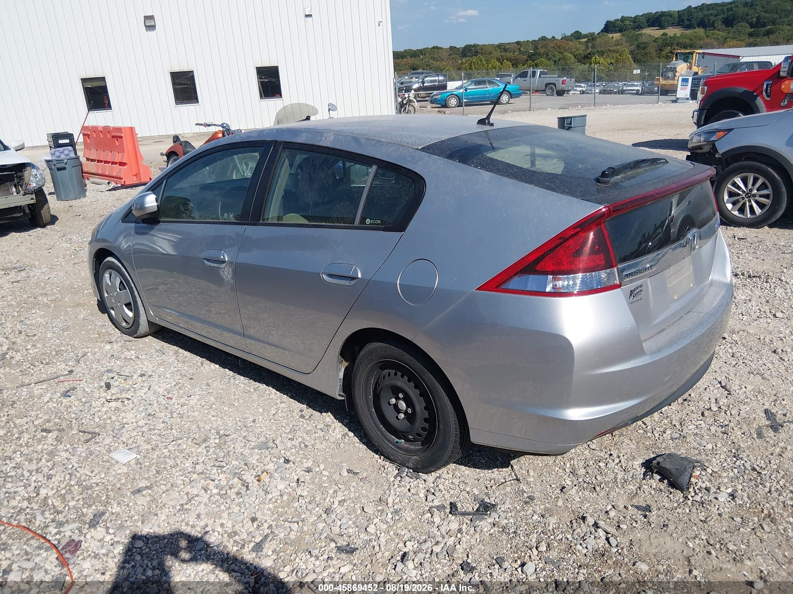 2012 Honda Insight Lx Серебряный vin: JHMZE2H59CS002602