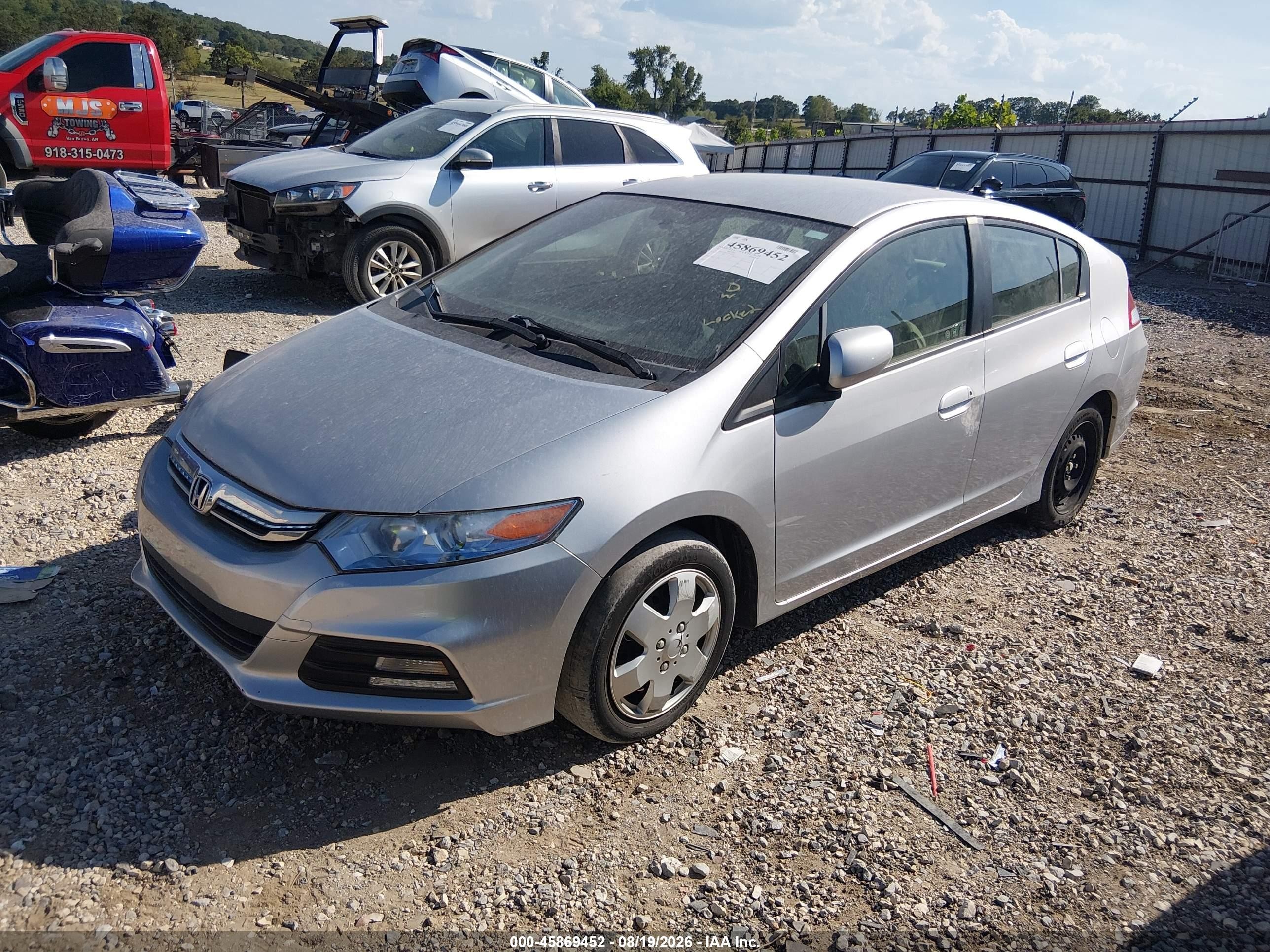2012 Honda Insight Lx Серебряный vin: JHMZE2H59CS002602