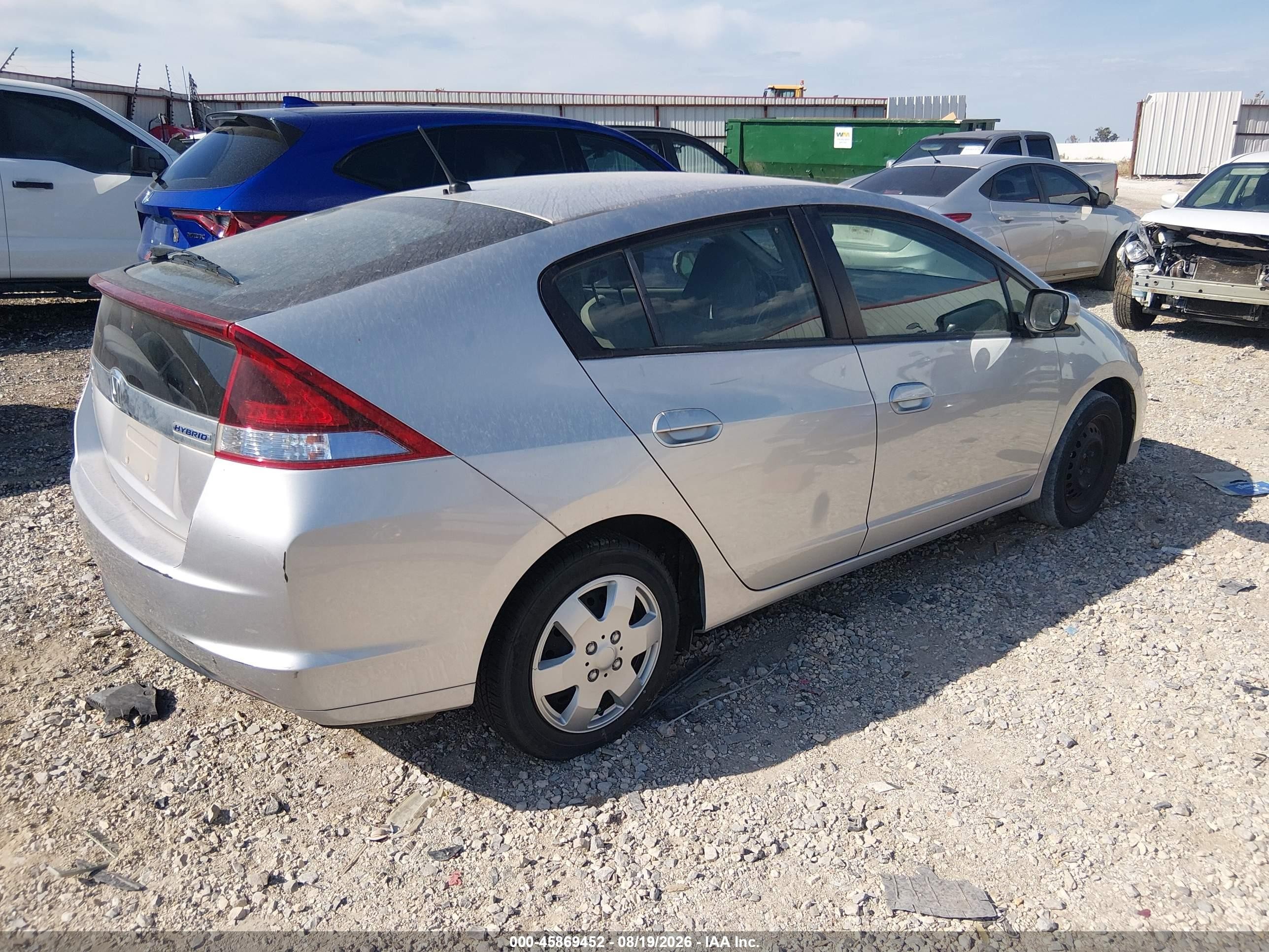 2012 Honda Insight Lx Серебряный vin: JHMZE2H59CS002602