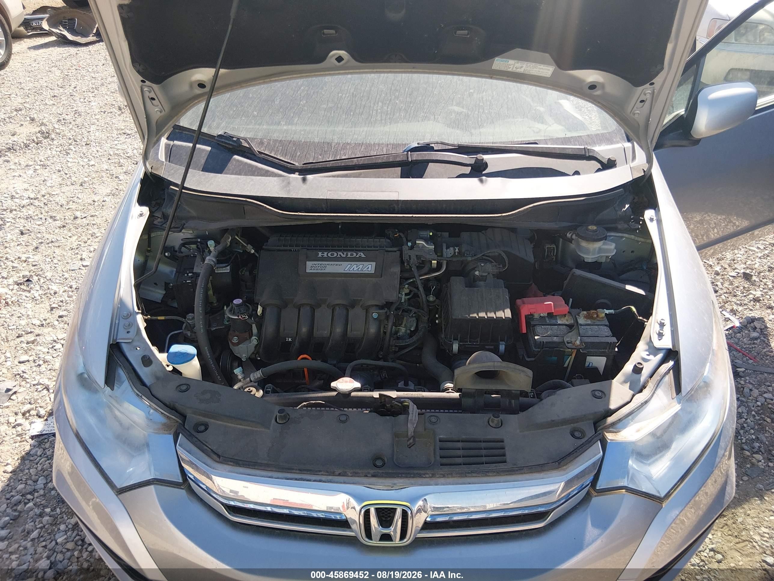 2012 Honda Insight Lx Серебряный vin: JHMZE2H59CS002602