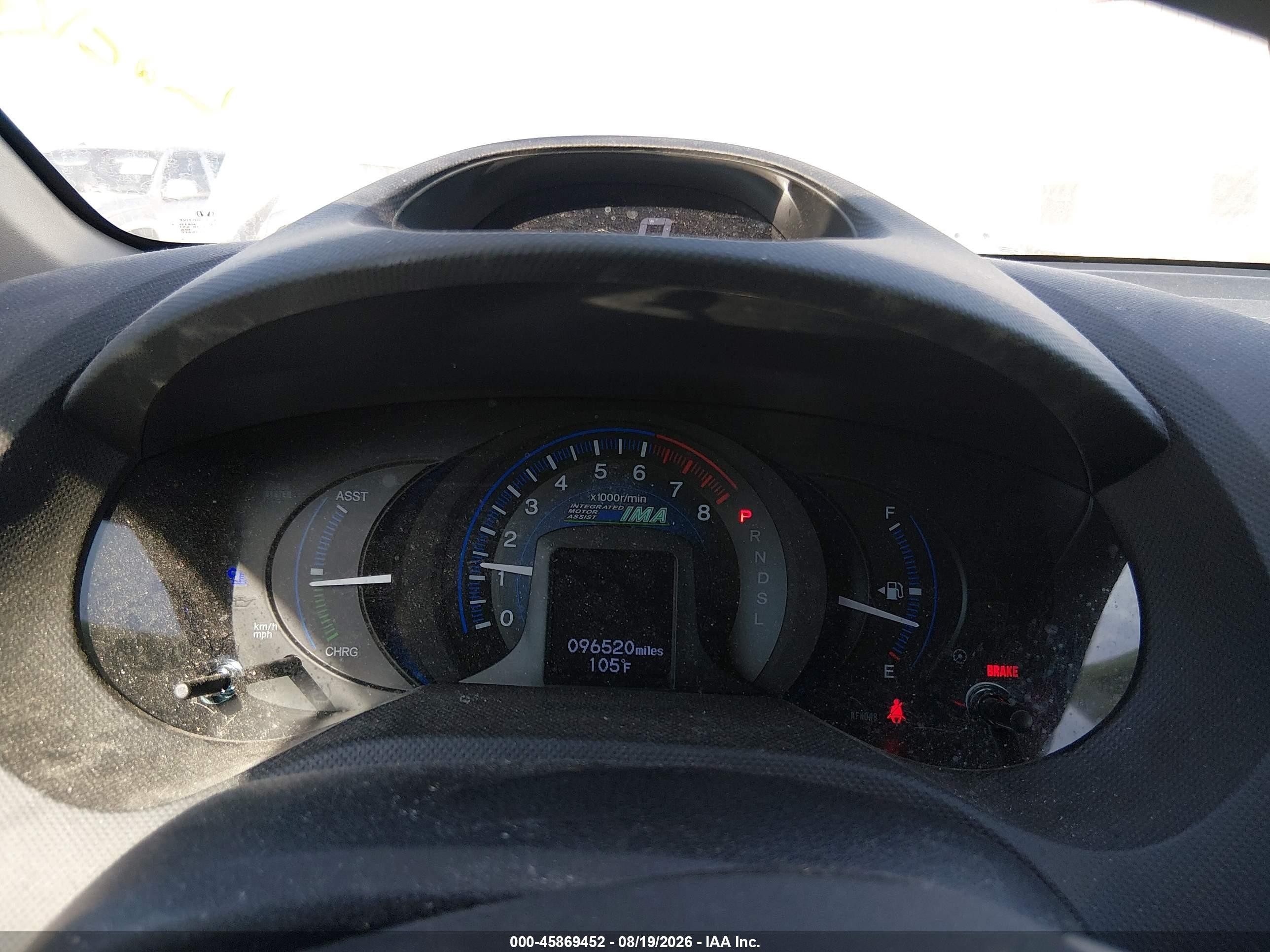 2012 Honda Insight Lx Серебряный vin: JHMZE2H59CS002602
